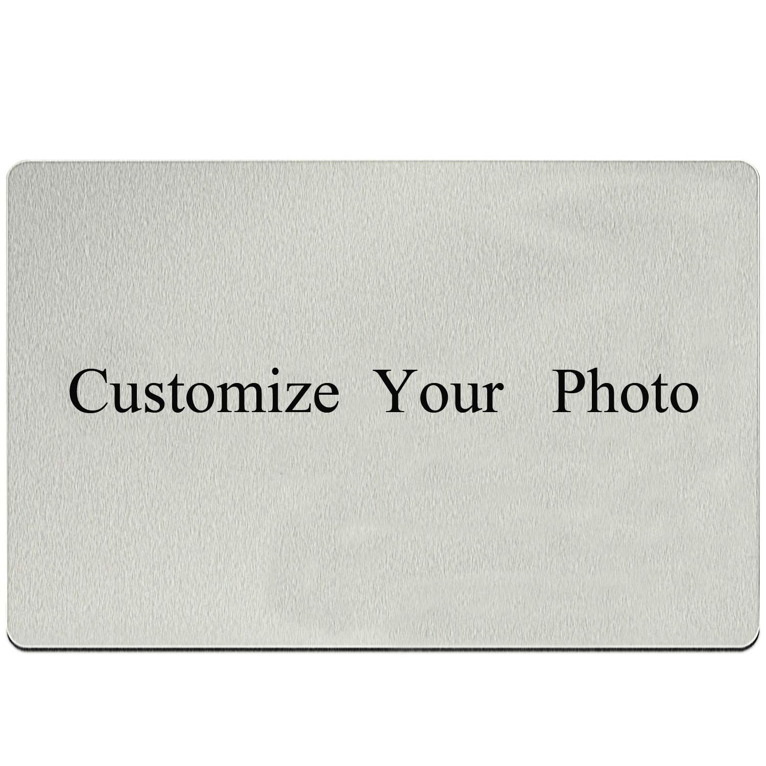 culivis Engraved Wallet Insert Card Birthday Ideas- Personalized Photo Card for Men Husband Boyfriend from Wife- Meaningful & Romantic Mini Wallet Insert-Wallet Card Love Note-Wallet Photo Card