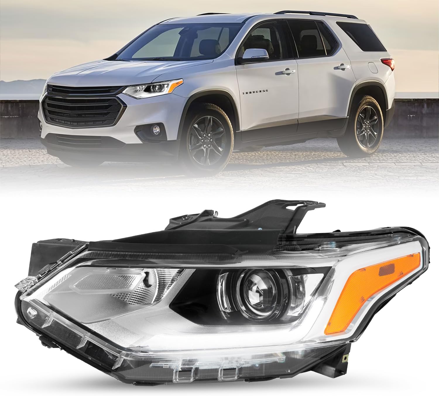 JSBOYAT Fits for [HID/Xenon Model] 20182021 Chevy Traverse