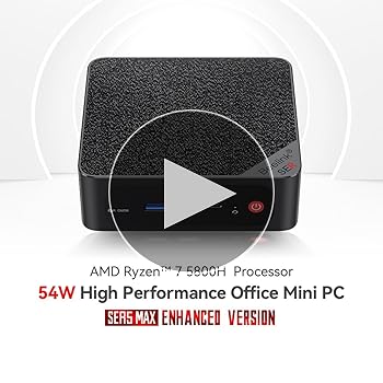 Beelink gaming mini PC z AMD Ryzen 7 5800H, 8 rdzeni 16