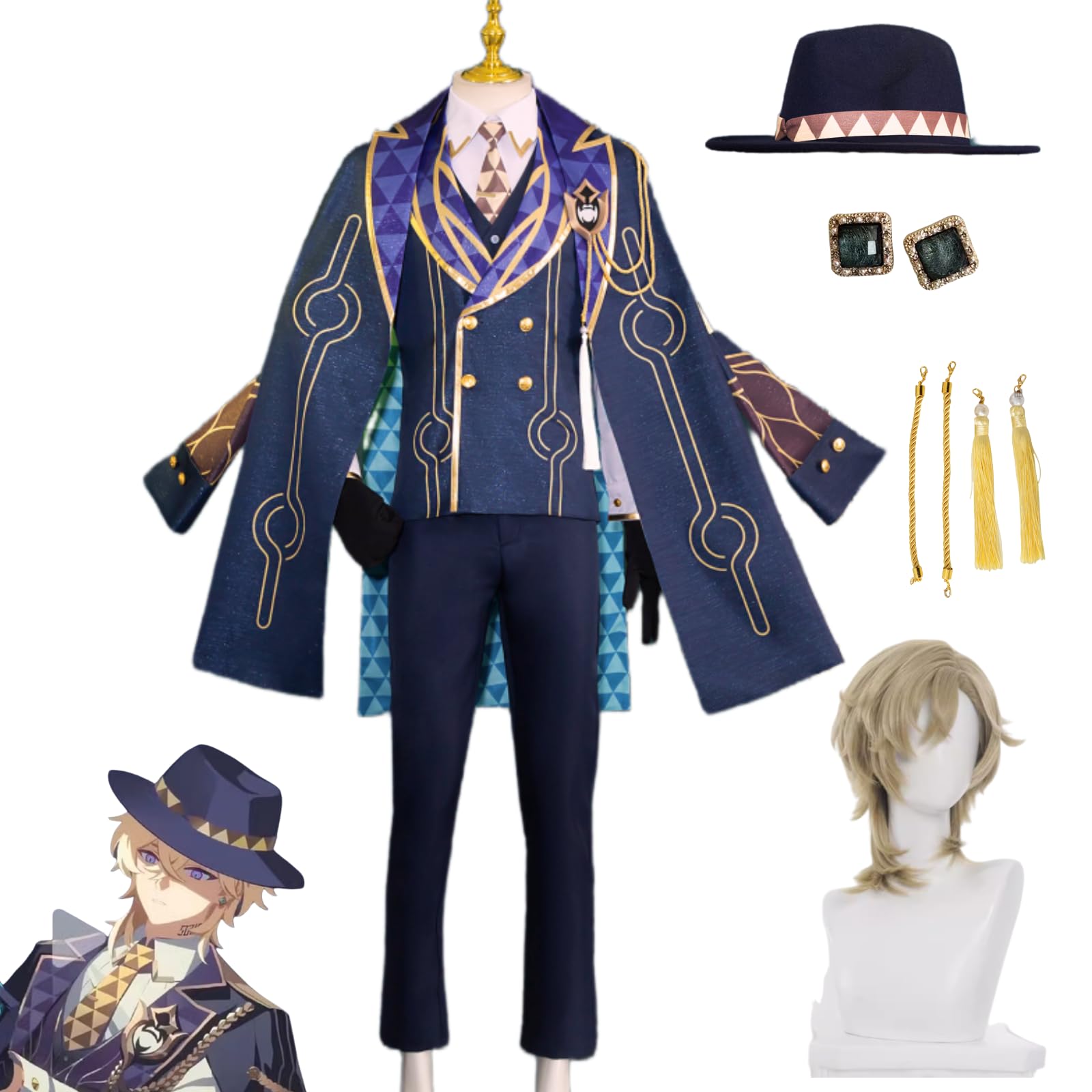 アベンチュリン、ウィッグセット済 Amazon.co.jp: Added Wig Collapse Star Rail Aventurine