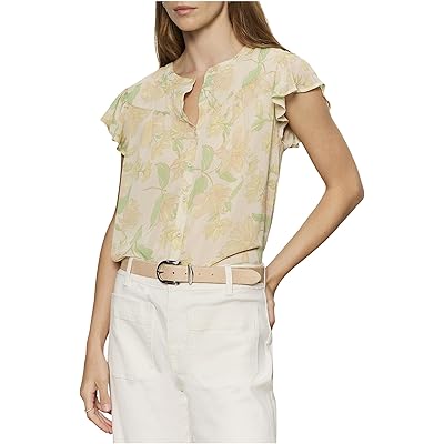 Sanctuary Free Spirited Ruffle Top gentle lily