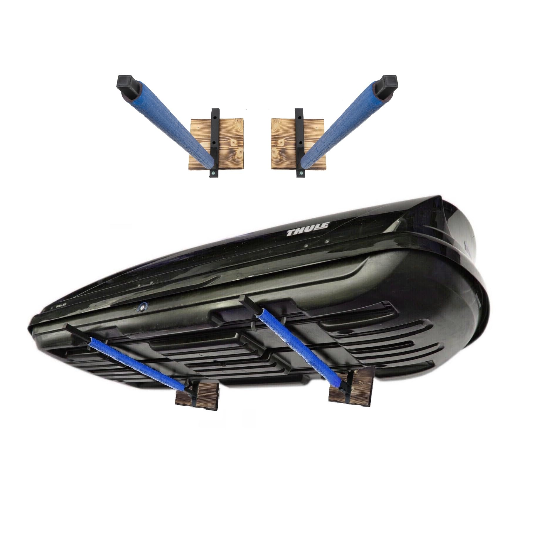 QLS Dachbox-Halterung WSB mit Brett Dachboxhalter Wandhalterung 82 cm