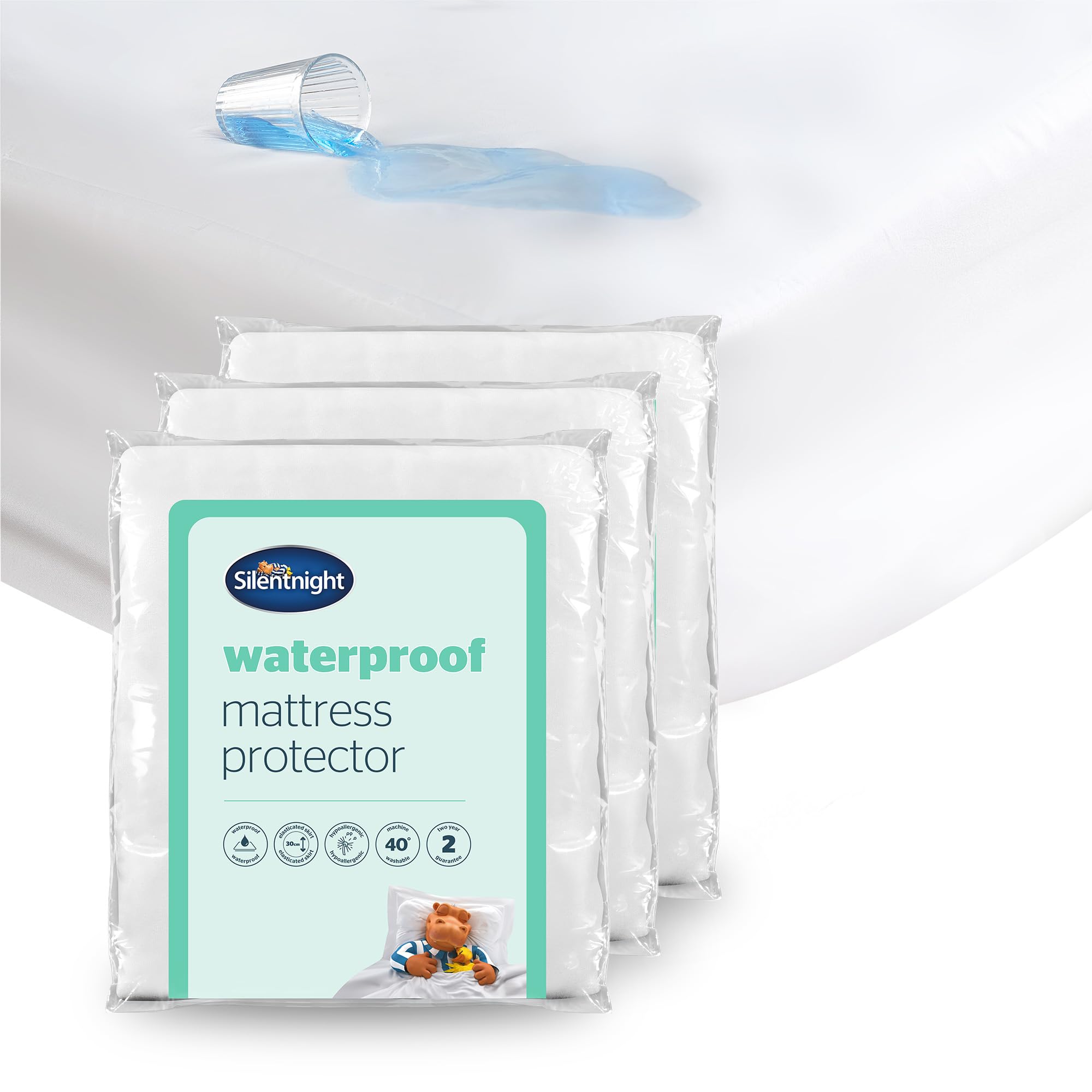 B&Q -  Waterproof Mattress ProtectorSmall Double3 Pack