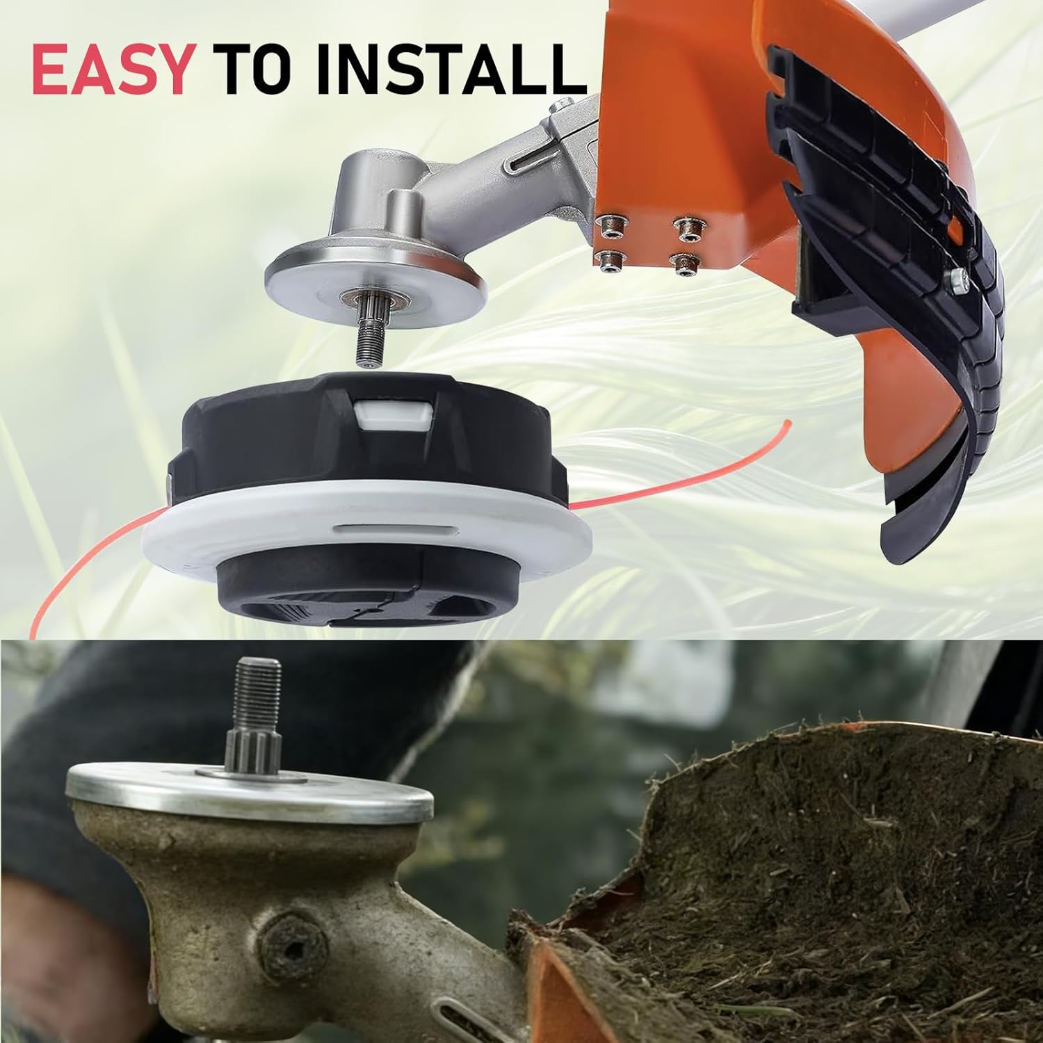 Replacement 40027102169 C26-2 Trimmer Head for Stihl FSA 56 FS56RCE FS 56 C-E FS 91 R/FS 70 R/FS 94 R/FS 131 R/FS 111 R Gas Grass Brushcutter/FS-KM Line Head Trimmer/FSA 135 Powered Trimmer view 6
