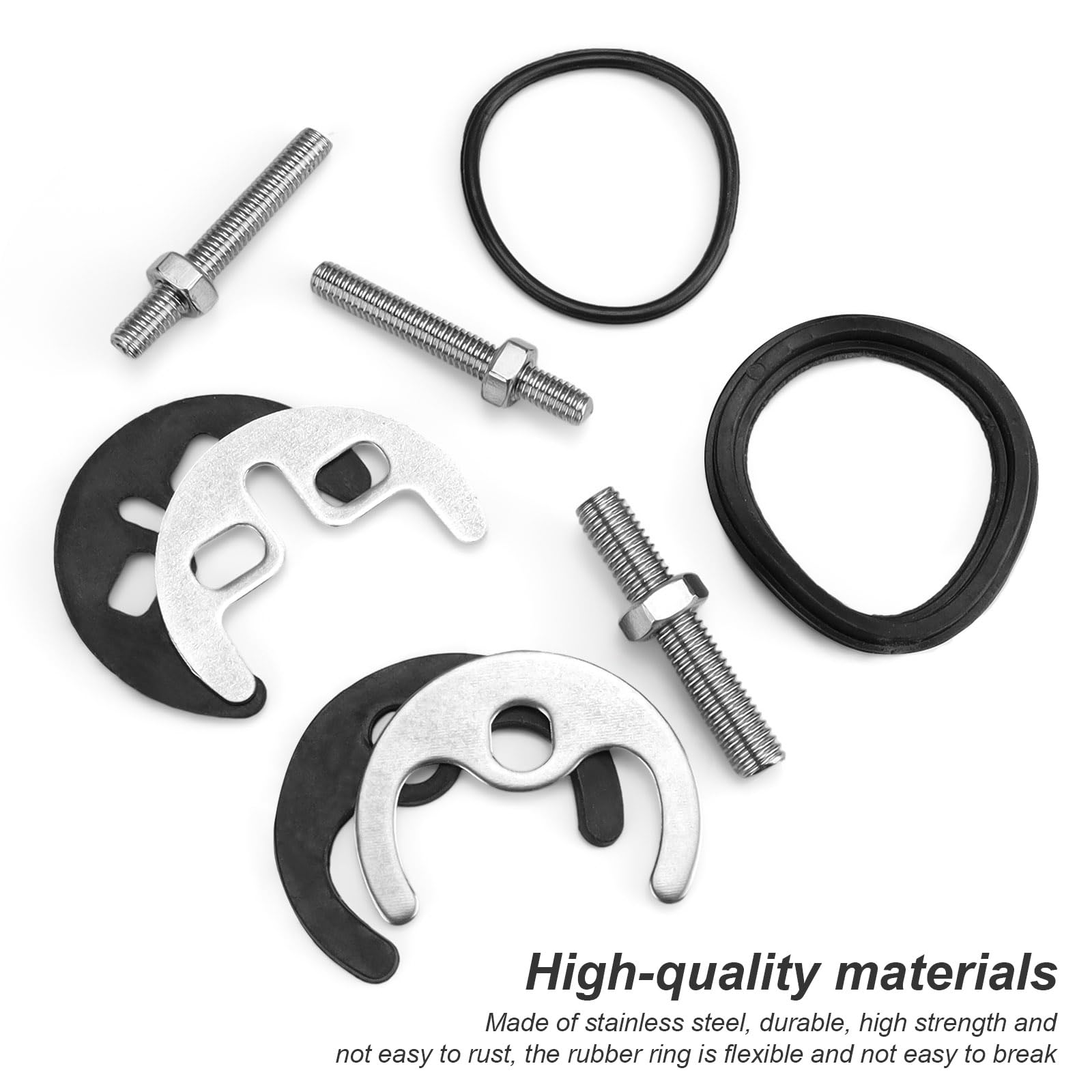 Waschbecken Montage-Set Edelstahl - Komplettset Mit Schrauben Für Bad & Küche