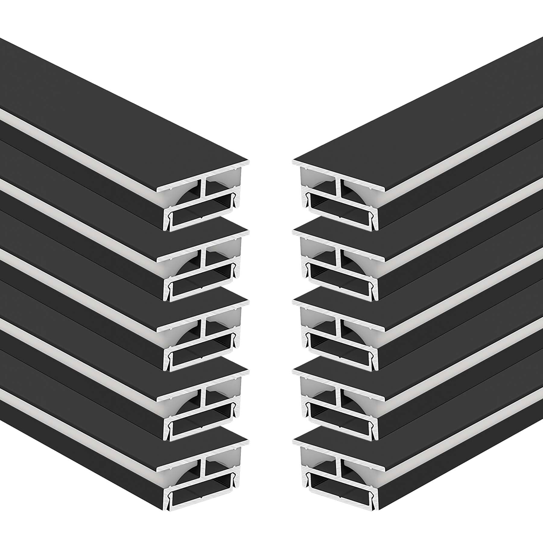 G.W.S® Wall & Coving LED Profile, 10-Pack Aluminium Channel for LED Strip Light, 1 Metre 23mmx10mm (352)