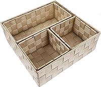 Vista 11 de LIFKOME Caja de almacenamiento de escritorio resistente, 4 cubos, cubos de acabado, cestas de almacenamiento, organizadores de automóvil