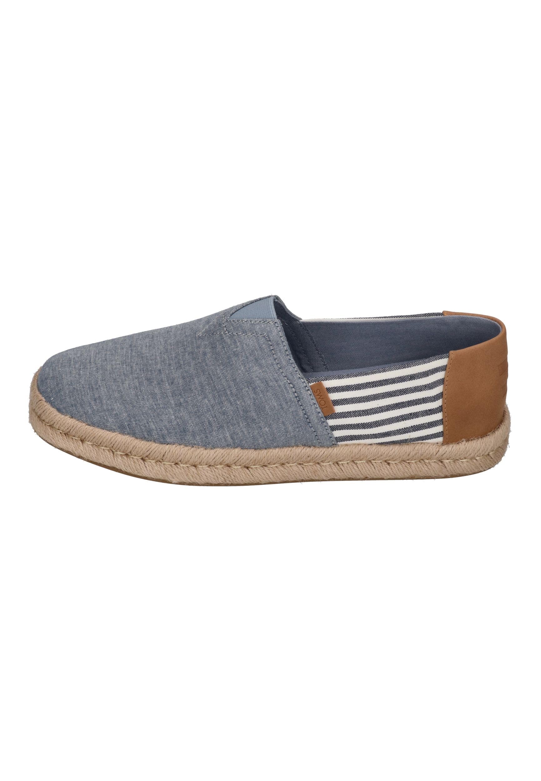 TOMS Espadrilles Alpargata Rope 2.0 10023240 Navy Chamb Naut Stripe