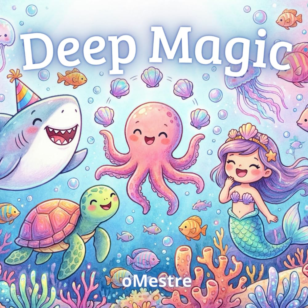 Deep Magic: Livro de Colorir e Aventuras no Fundo do Mar