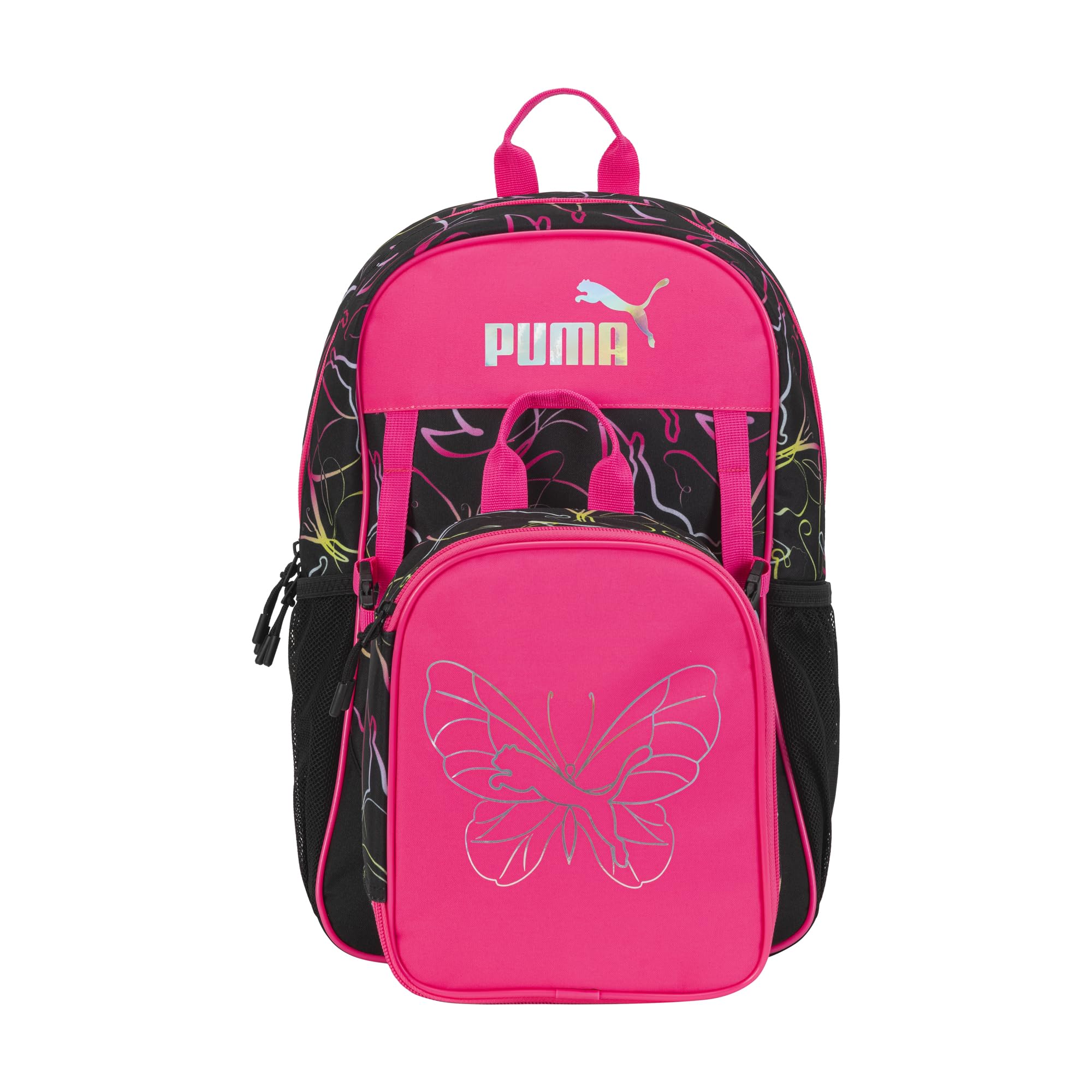 PUMA Unisex Kid's Colony Lunch Kit & Backpack Combo, Knockout Pink, Medium