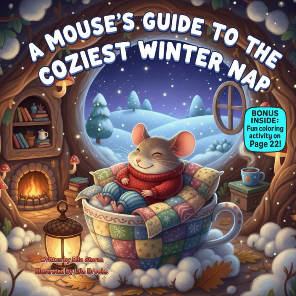A Mouse’s Guide to the Coziest Winter Nap: A Gentle Rhyming Bedtime Story About Warmth, Comfort, and Kind Hearts