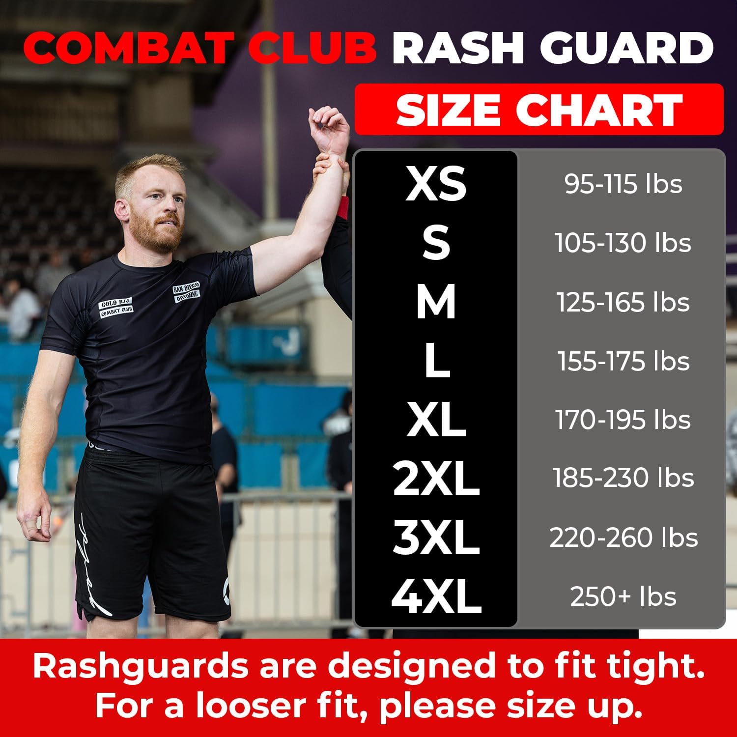 Gold BJJ Combat Club Rash Guard - Short Sleeve No-Gi and Gi Jiu Jitsu Rashguard for Men and Women, Black - Image 2