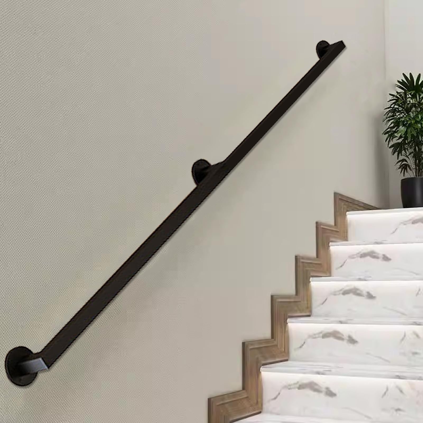Rampe d'escalier industrielle pour sécuriser la maison et le loft en kit 6m