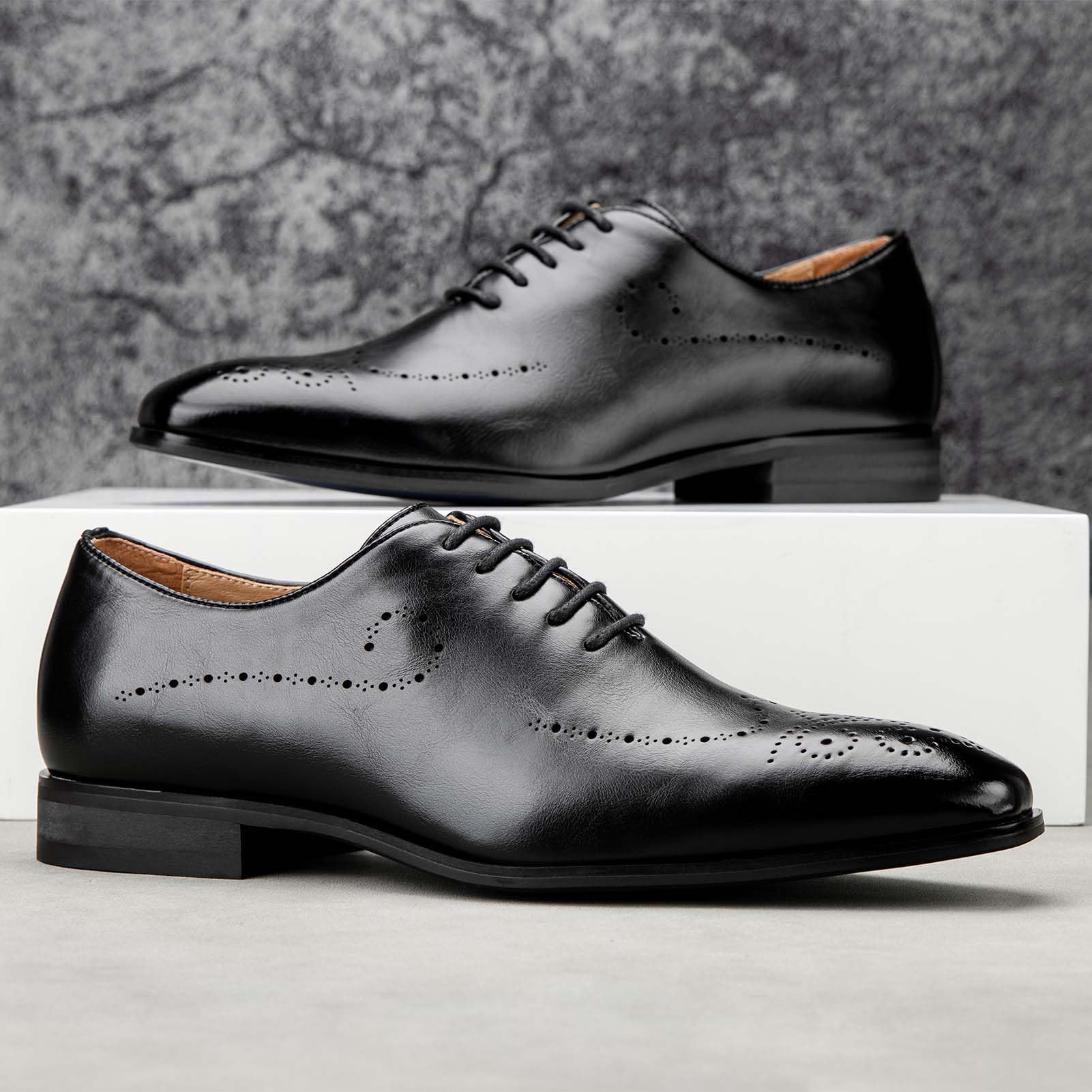 MEIJIANA Scarpe Oxford Eleganti Uomo - Stringate Basse Vintage Estive