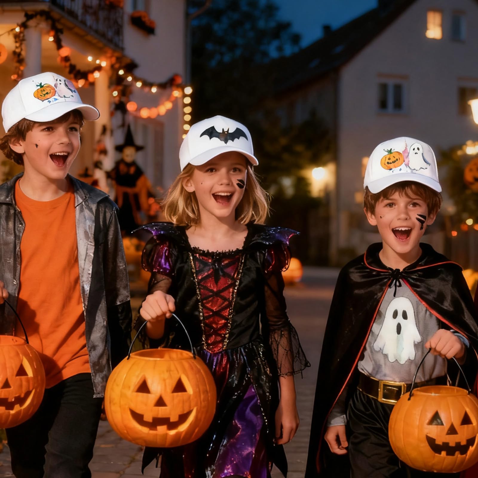 10 gorras de graffiti, gorras de béisbol, juego de manualidades para niños, gorras para pintar, gorras de béisbol, juego de bricolaje, gorra de béisbol blanca para niños