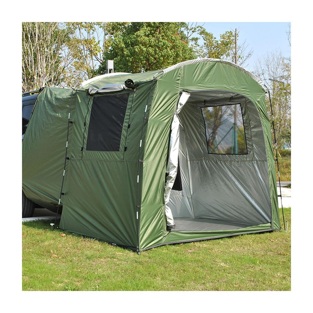 AALXF Car Boot Tailgate Tent for Citroën C5 Aircross (C84 2018-2025 2026), SUV Rear Hatch Shelter, Auto Camping Sleep Extension, Outdoor Road Trip Canopy, Camper Gear Accessories,Green