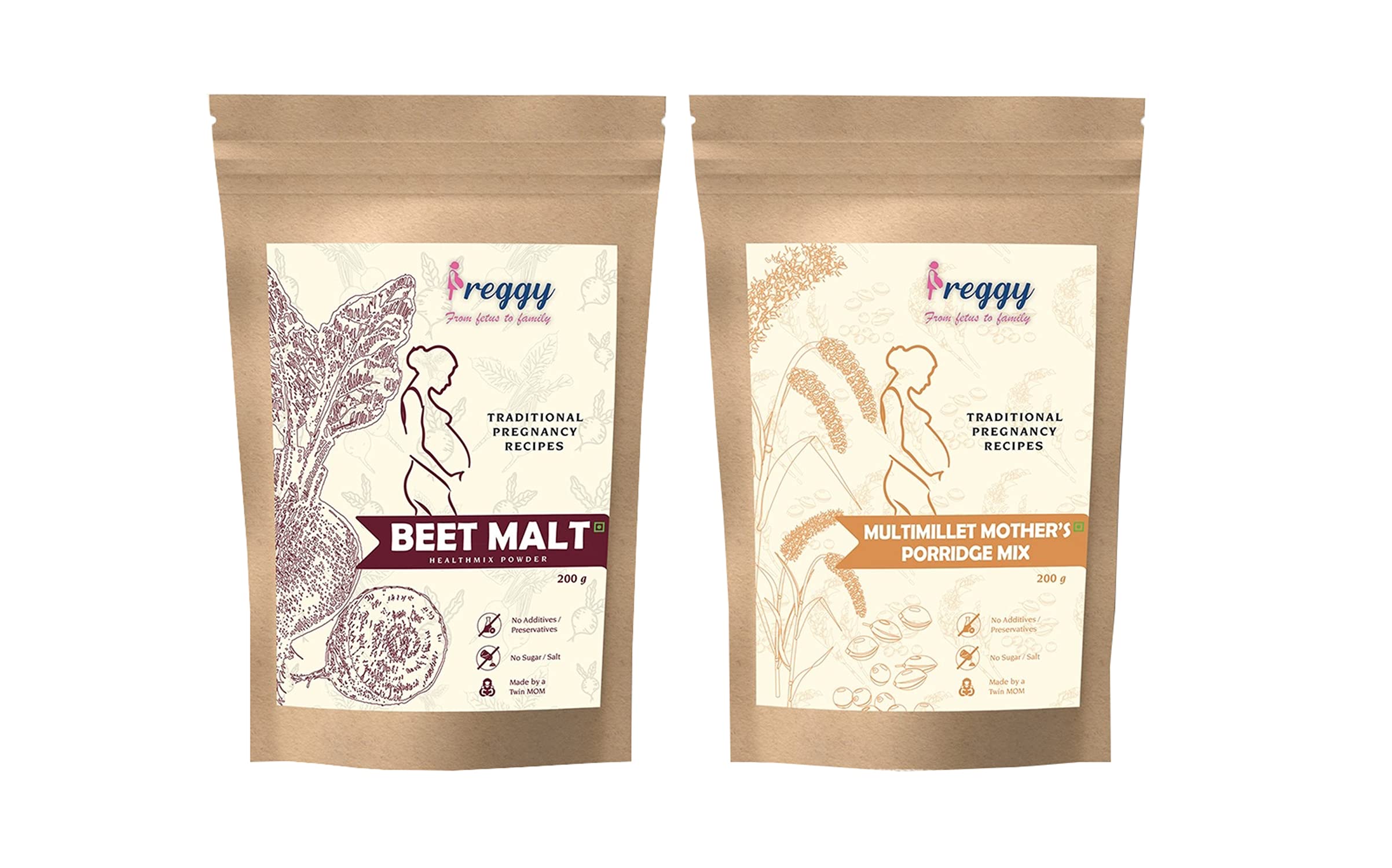 Buy PREGGY 200g Beetroot Malt for Pregnant WomenIron Rich/Folic Pregnancy Drink and 200g
