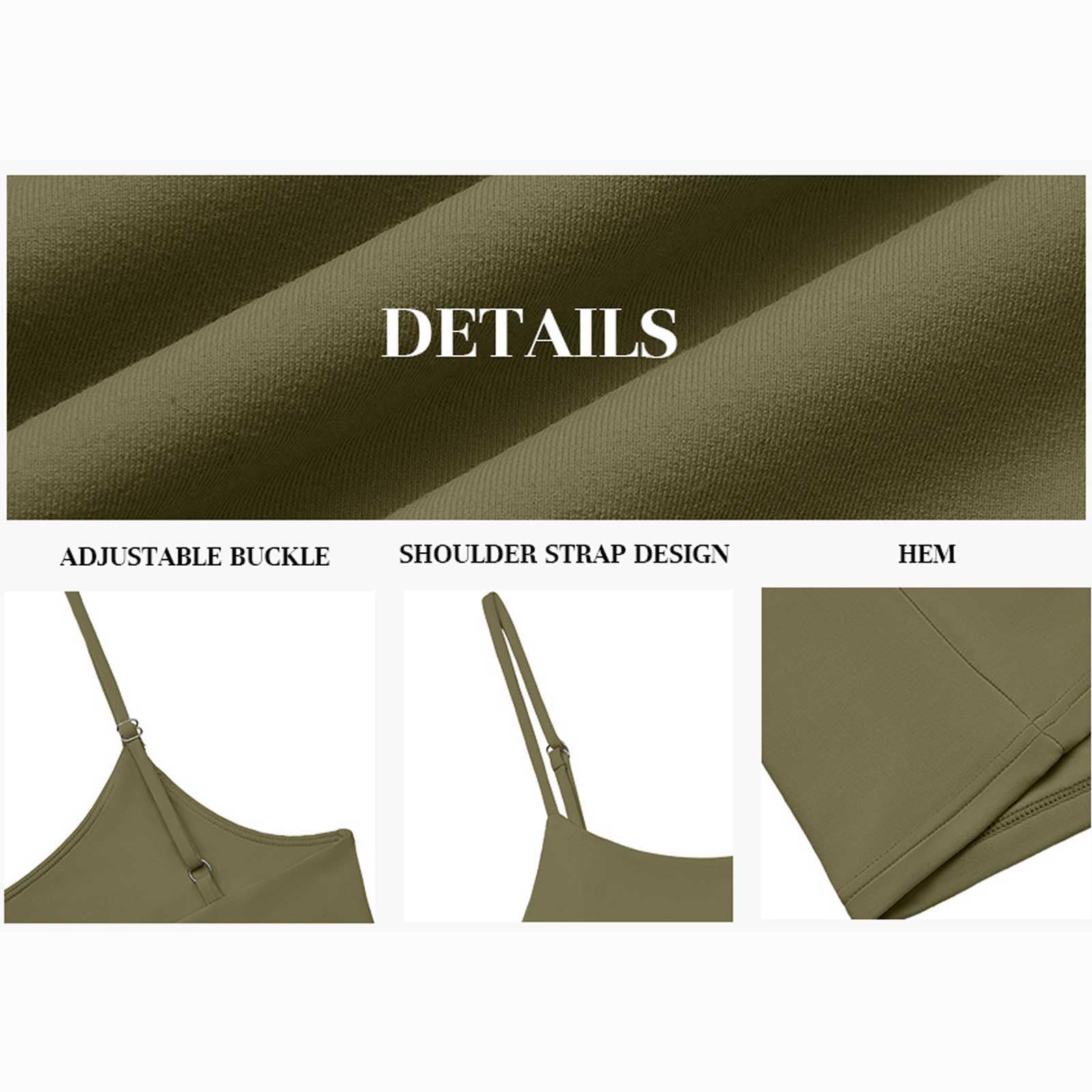 3 Pezzi Canotta con Reggiseno Donna Incorporato Cotone Tank Top Canottiera Casual Canotta di Base Scollo a V Cami Camisole Spalline Regolabili Tank Shirt Senza Maniche Camicia Imbottita Canottiera
