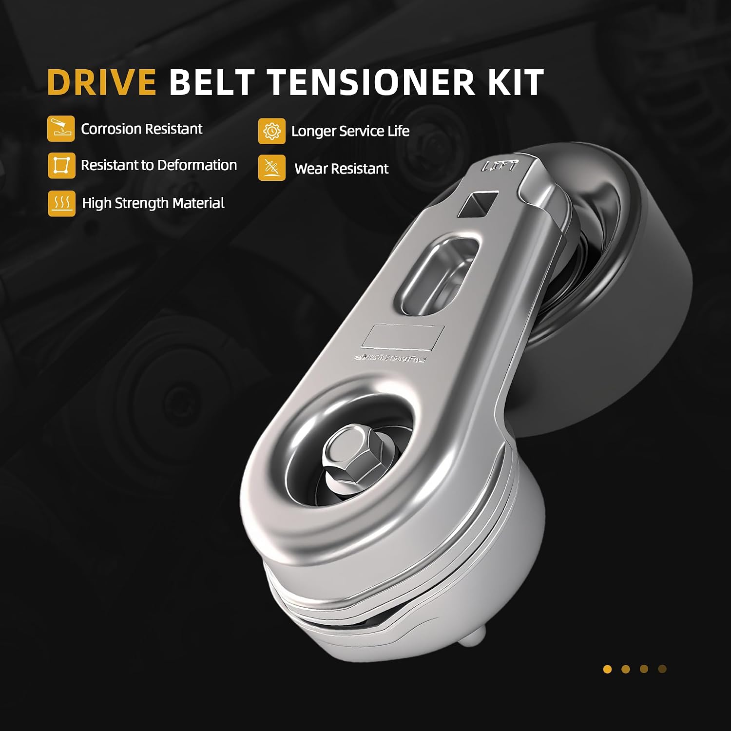 39051 Belt Tensioner and Idler Pulley&Drive Belt Assembly Kit,fits for Ford F350 Super Duty fits for Ford F250 Super Duty 2008-2010 OE#39051,36354,36492,K080865HD,7C3Z6B209A