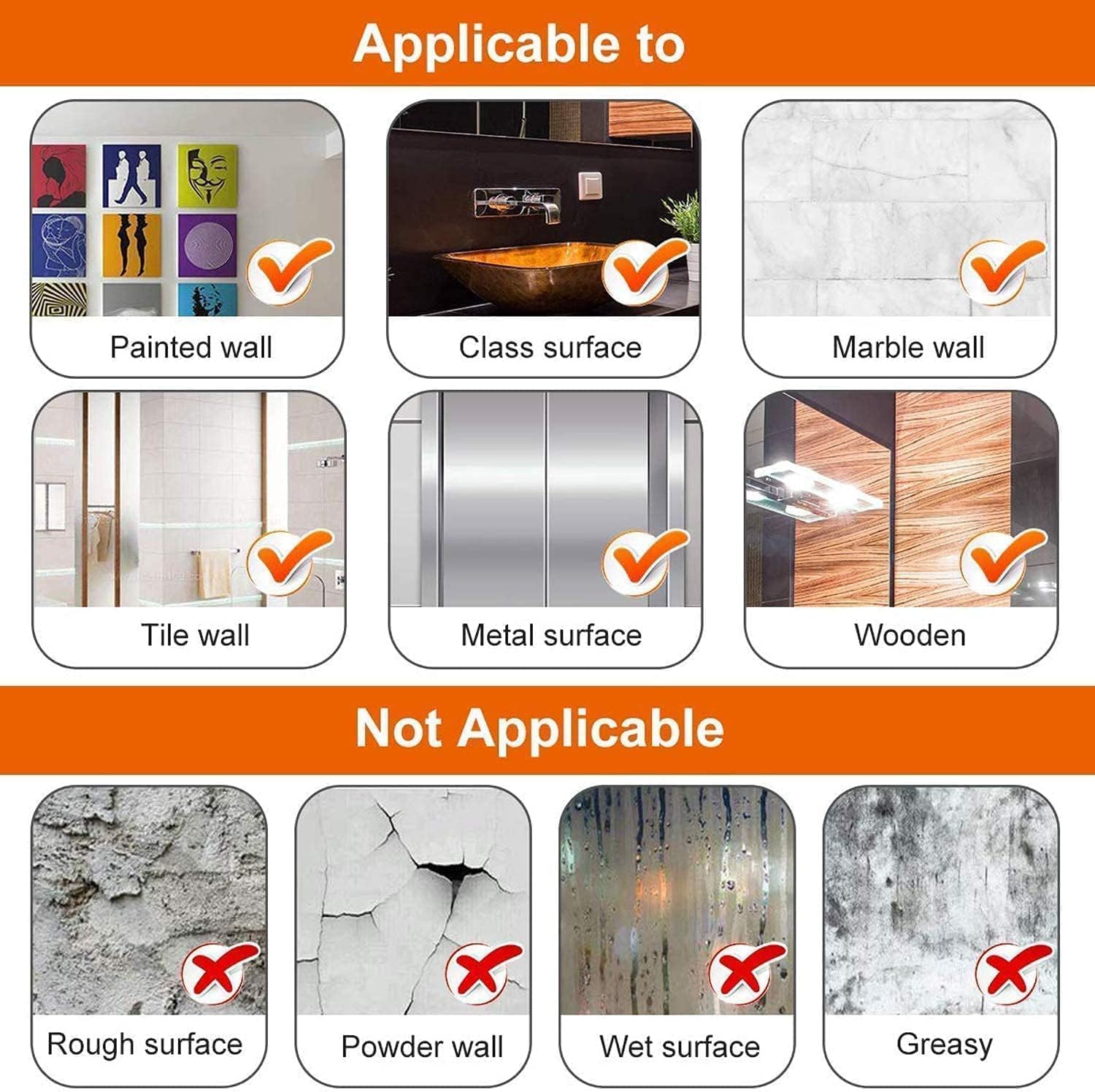 16 PCS Grippers of Rug Pad, Non-Slip Carpet Gripper for Hardwood Floors and Tile, Reusable and Washable Area Carpet Tape, Double-Sided Adhesive Pads, Keeps Corners Flat — view 5