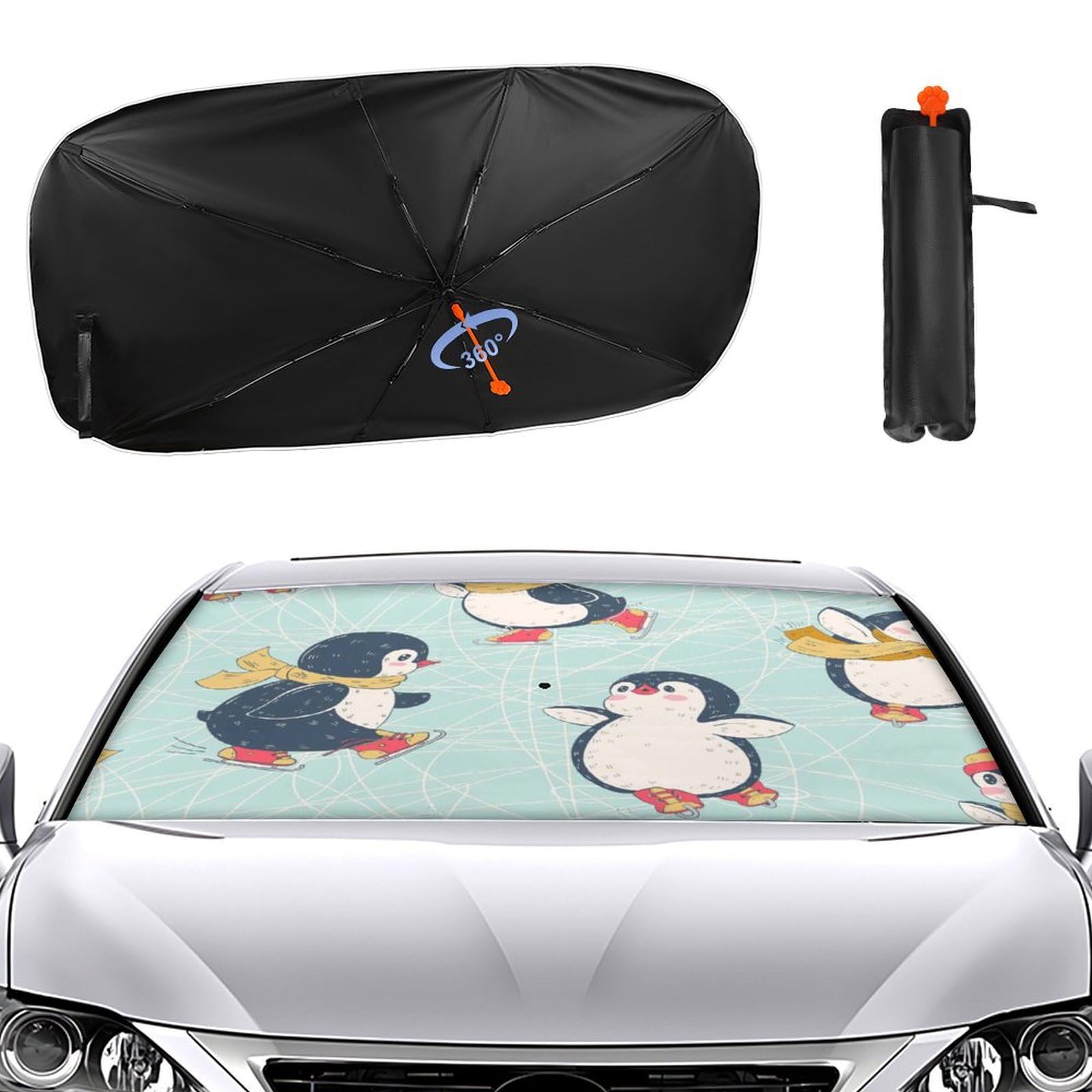 Amazon.co.jp: サンシェード ペンギンが踊る 車用サンシェード