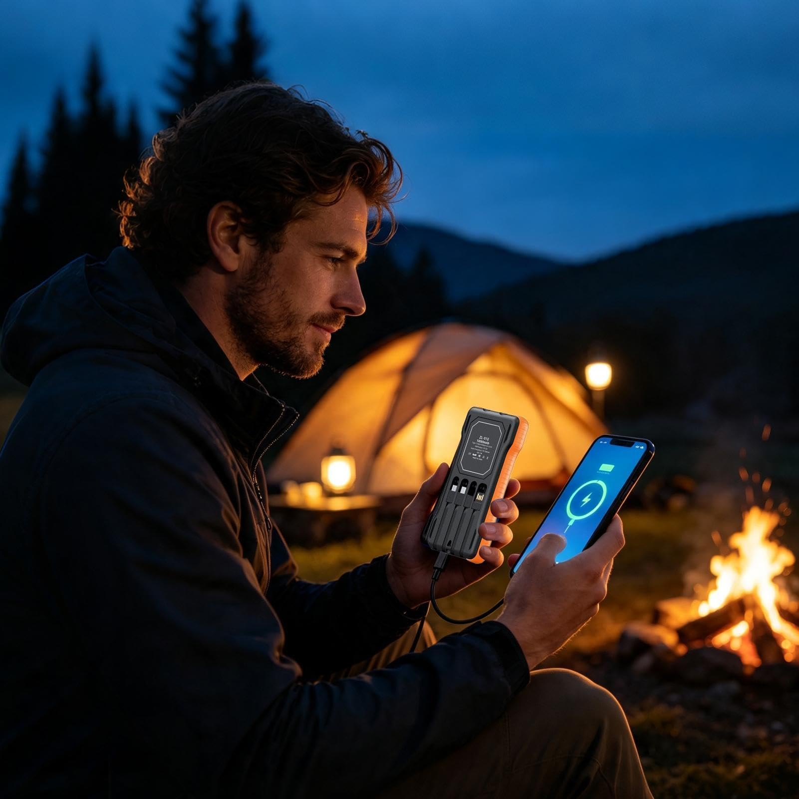 Chargeur solaire portable batterie externe camping 10 000 mAh