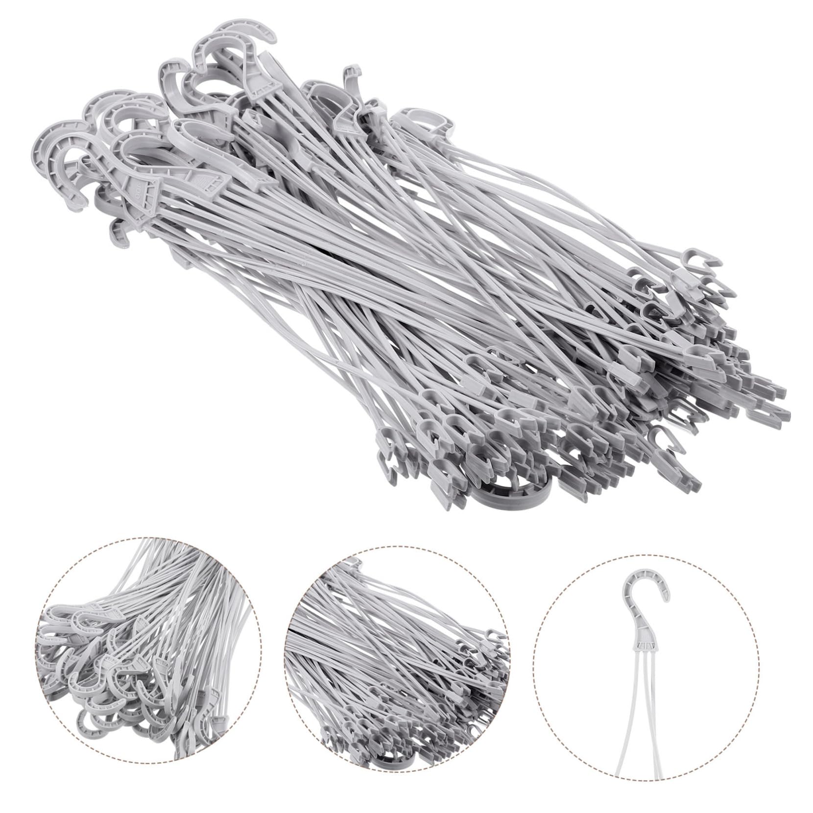 Mikikit 50 Pièces Crochets Suspendus pour Plantes de Crochets de Jardin Idéaux pour Suspendre Pots de Fleurs Décoration Intérieure Extérieure