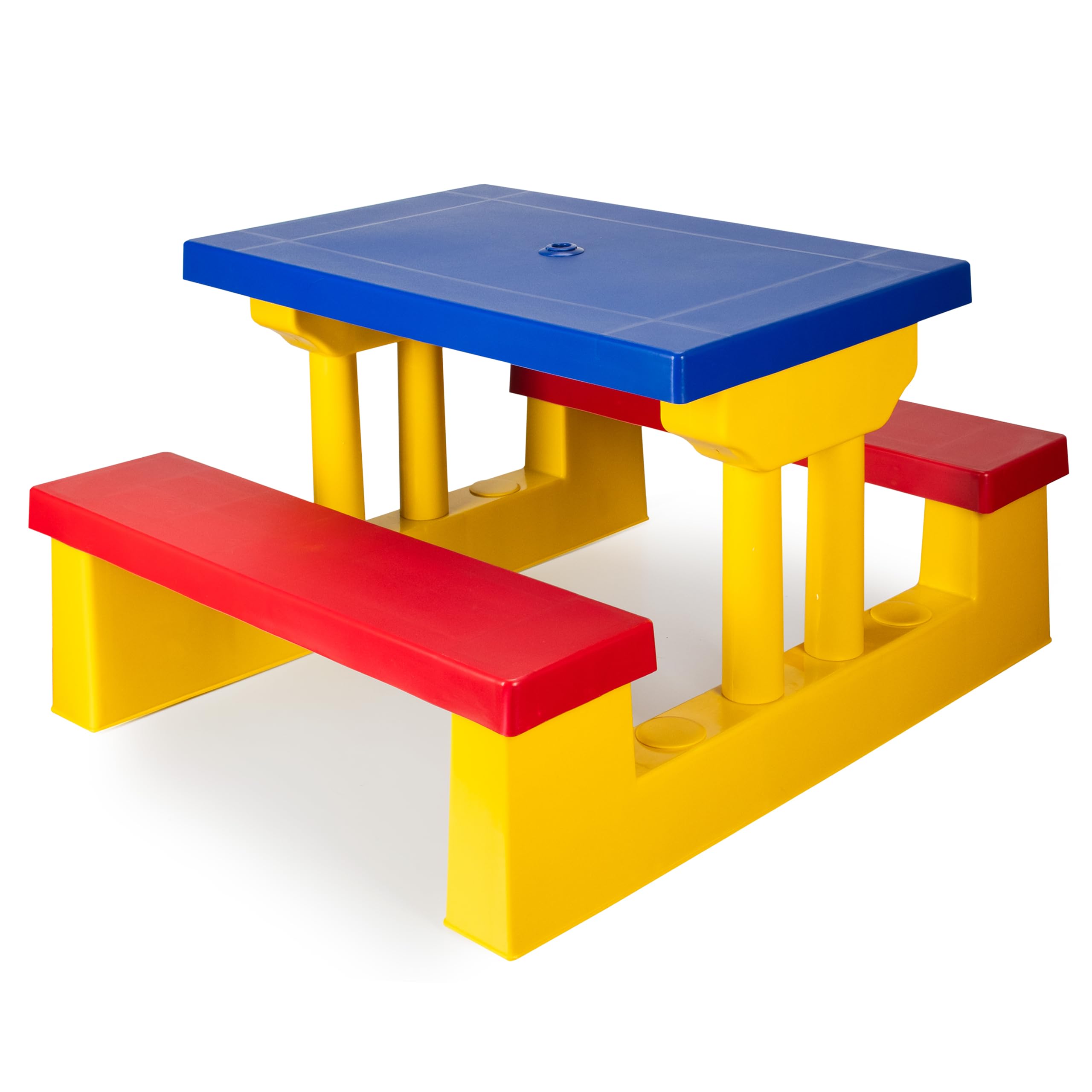 COIL Tavolo da Giardino per Bambini con Panche e Ombrellone Rimovibile