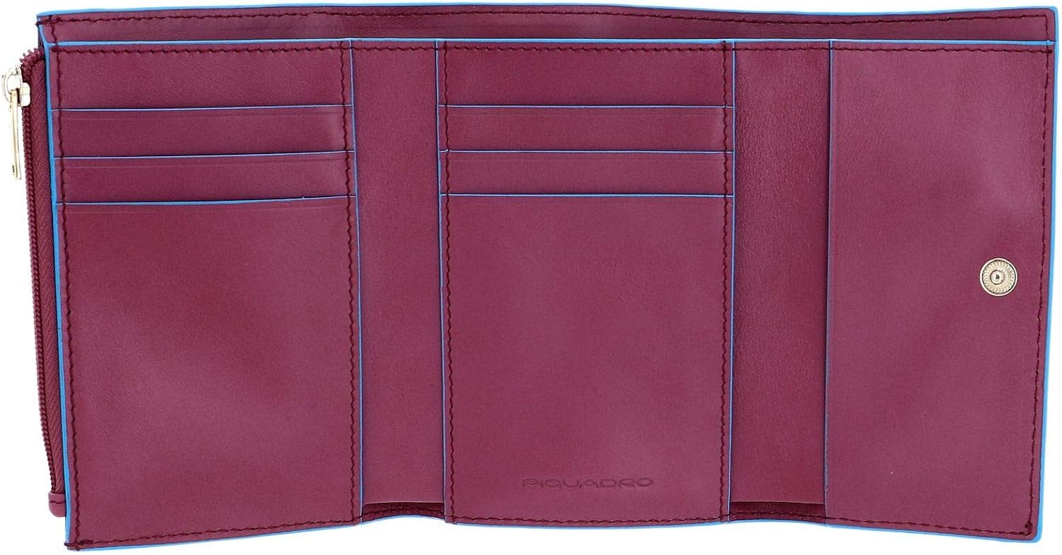 PIQUADRO Blue Square Wallet With Flap RFID Viola Pervinca PIQUADRO Blue Square Wallet With Flap RFID Viola Pervinca