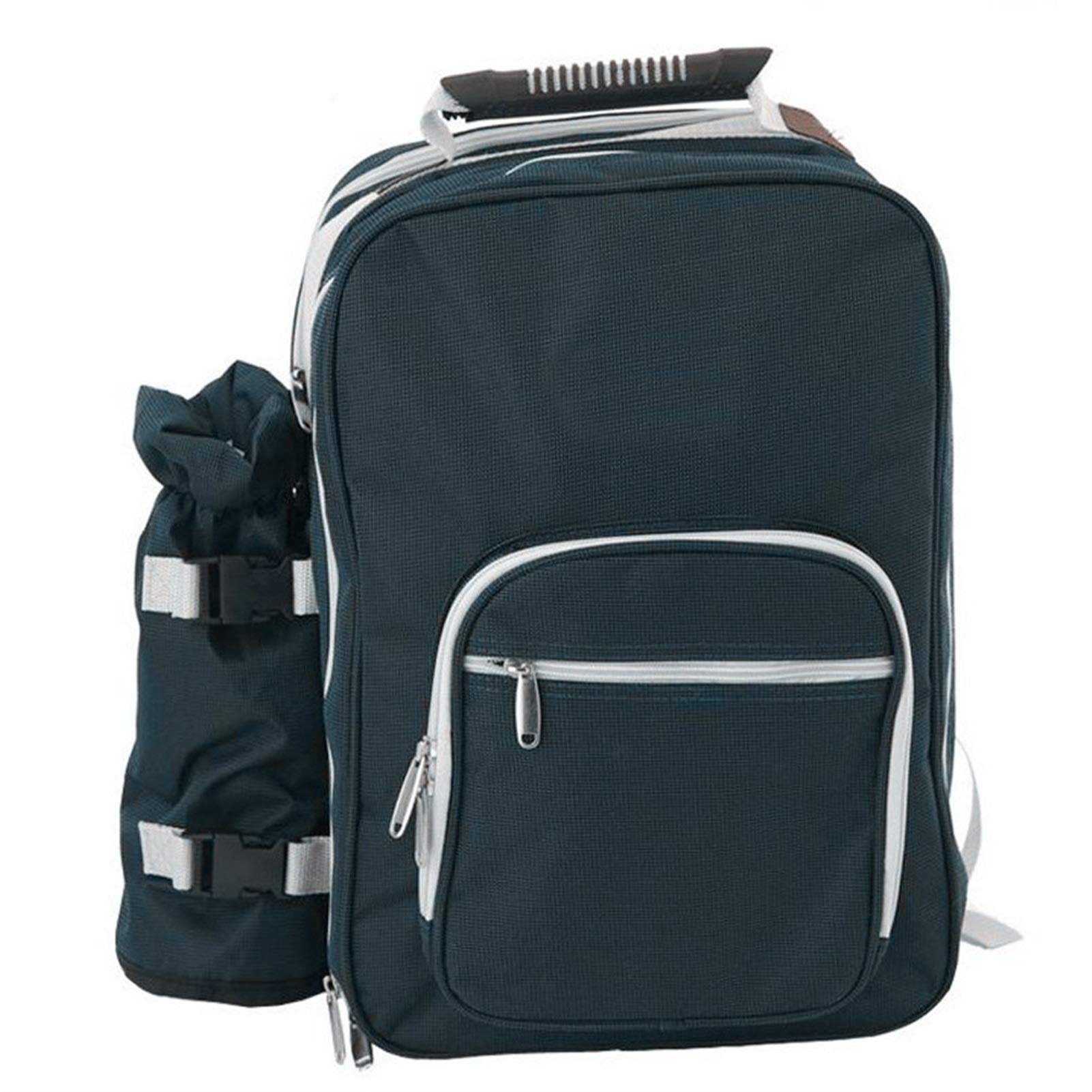 Mochila de Picnic para 4 Personas, con Manta de Plumas y Compartimento Fresco, Suave y Apta para Playa/Picnic