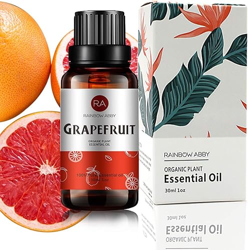 Aceite esencial de pomelo (1.0fl oz), aceite de pomelo orgánico 100% puro y natural para aromaterapia, difusor, masaje, cuidado de la piel, yoga,