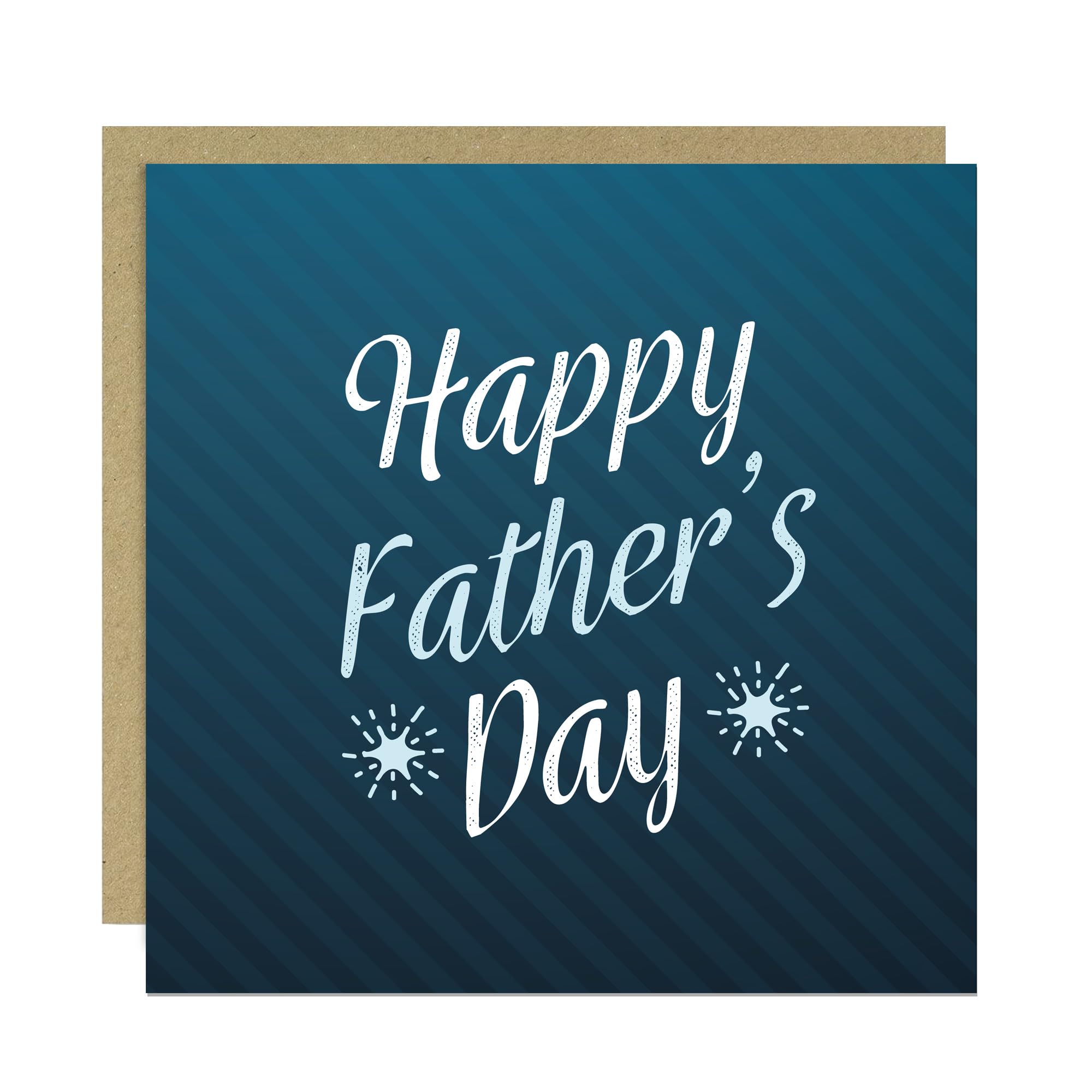 RED OCEAN Happy Fathers Day Card With Kraft Envelope Novelty Dad Card For Fathers Day From Daughter Son 145x145mm Father's For Him