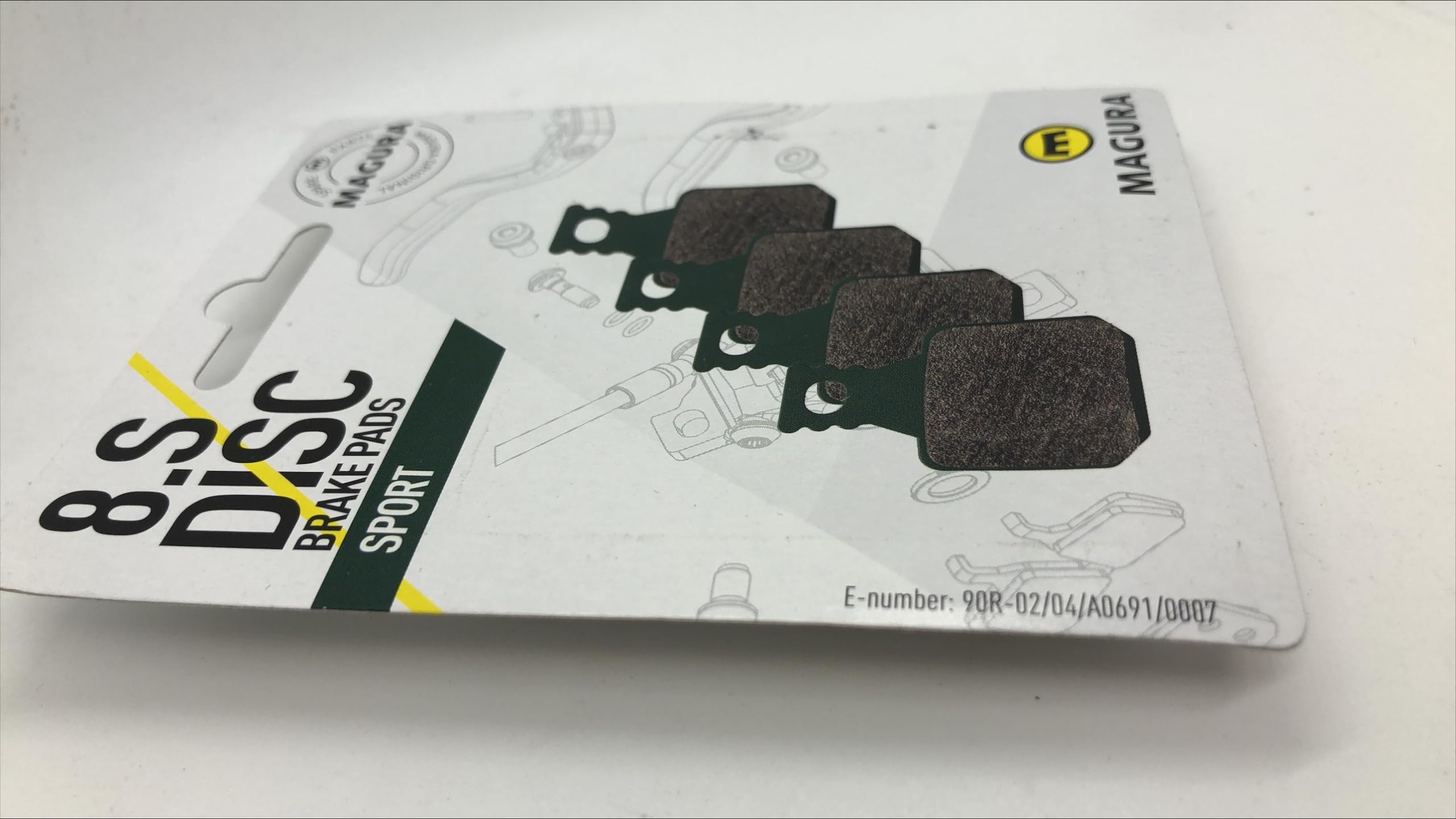 Magura 2 Paia di pastiglie Freno per Adulti 8.S, Colore Verde