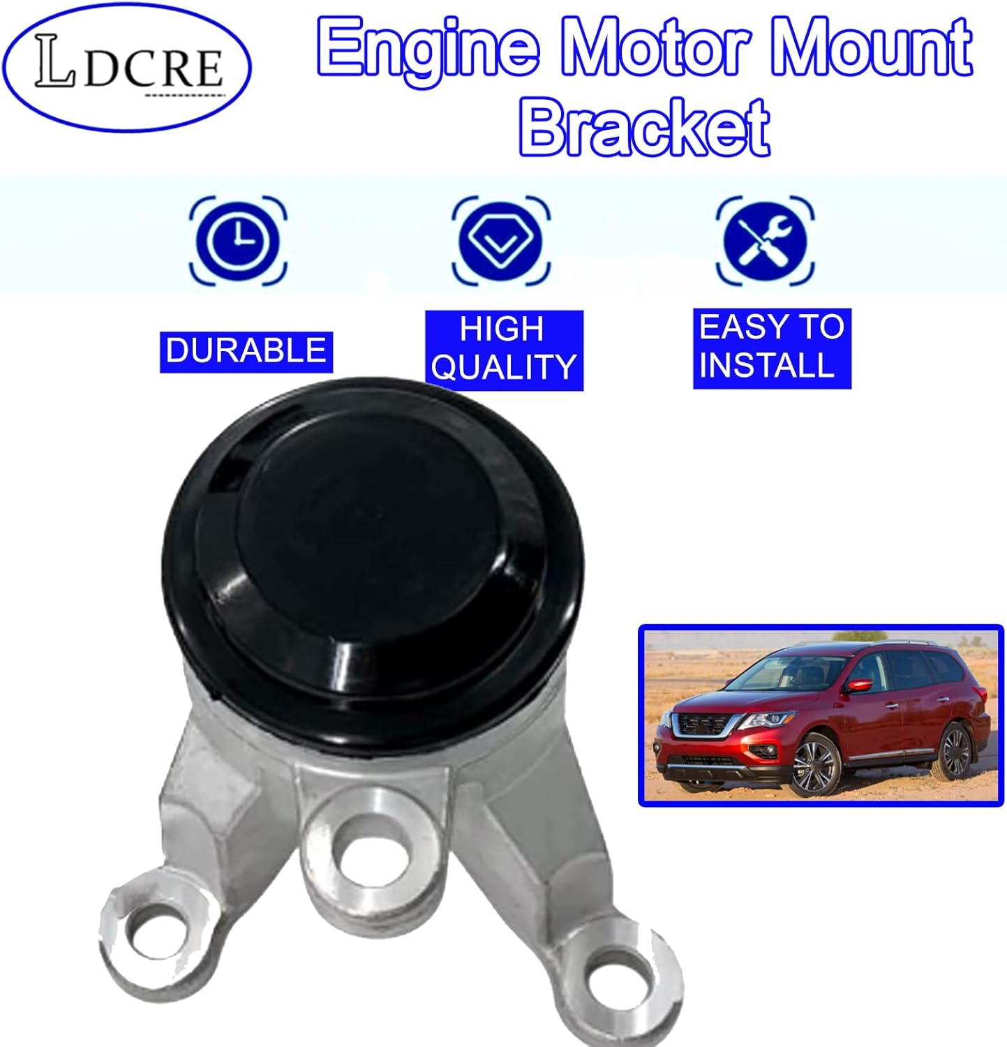 Engine Motor Mount Bracket, Compatible with Nissan Maxima 2009-2023, Altima 2007-2018, Murano 2015-2024, Pathfinder Quest, Infiniti QX60 JX35 3.5L V6, Replace A4365HY, 9625, EM5867, 112103KA0