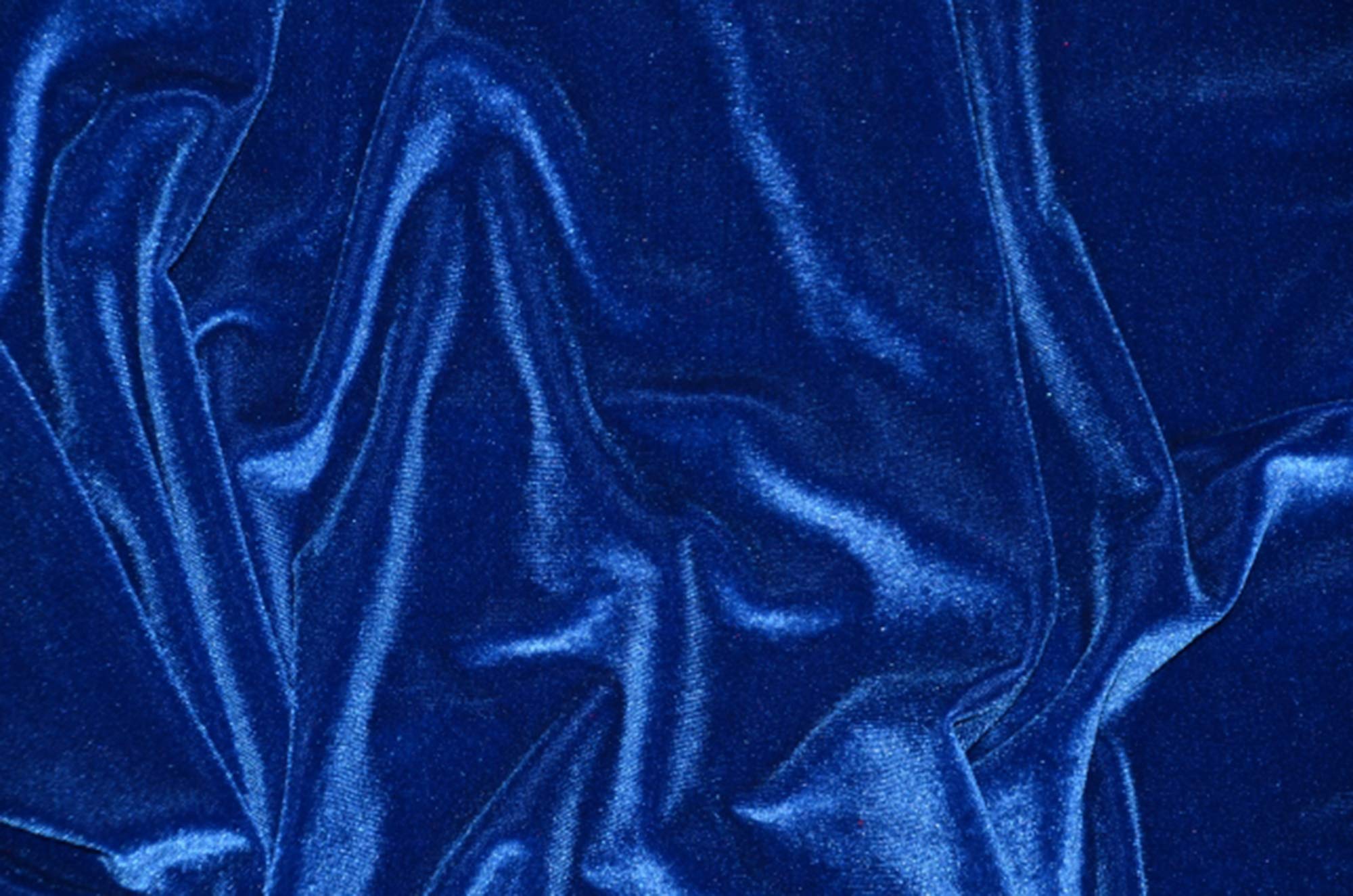 Pico Textiles Royal Blue Stretch Velvet Fabric - 3 Yards Bolt - Multi Collection - Style# 72407 Royal Blue 3 Yards / $12.95 Per Yard