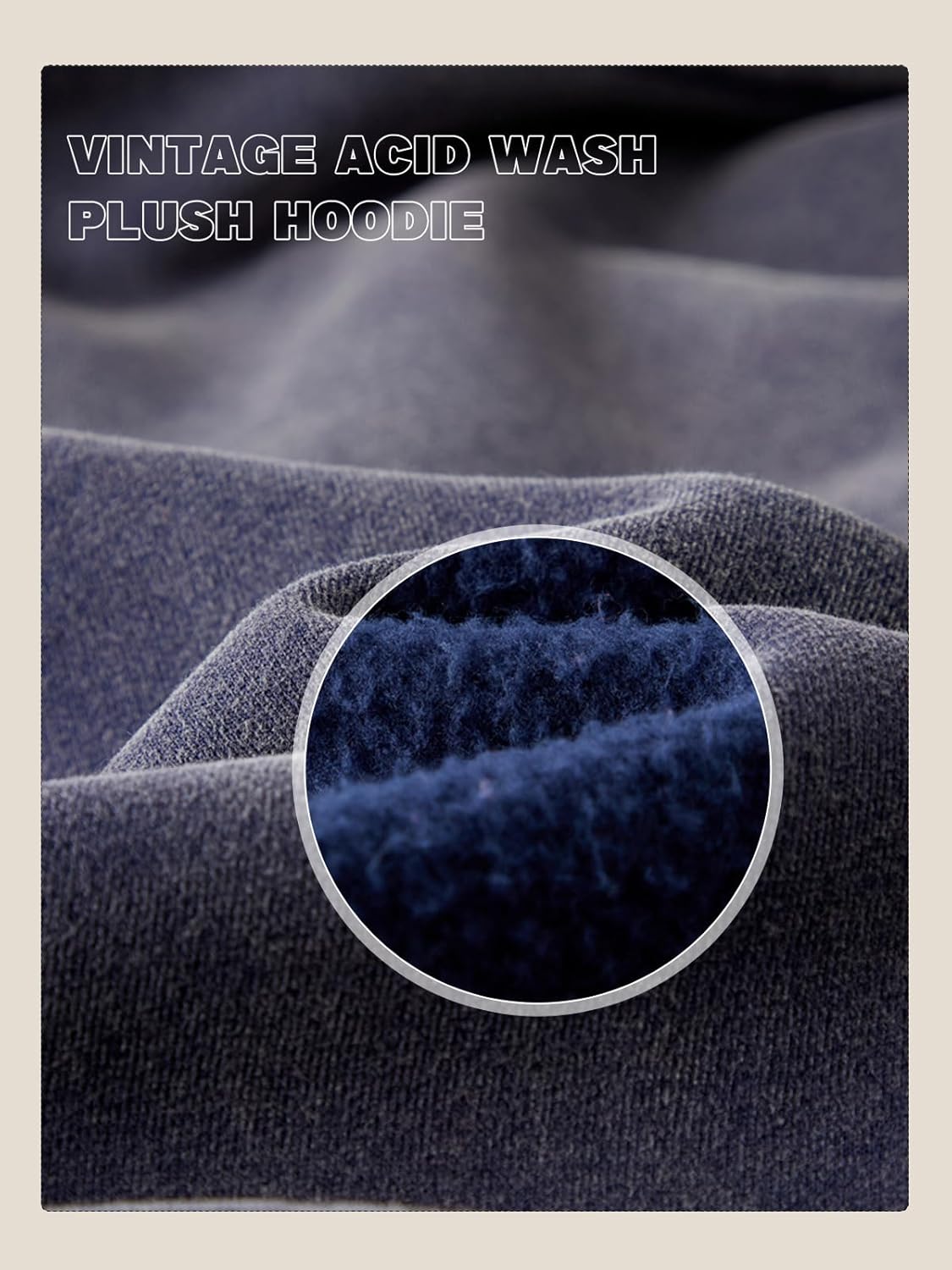 Mens Zip Up Hoodie Women Full Zip Fleece Sweatshirts Vintage Acid Wash Oversized Hoodies Sweatshirt Streetwear - Image 5