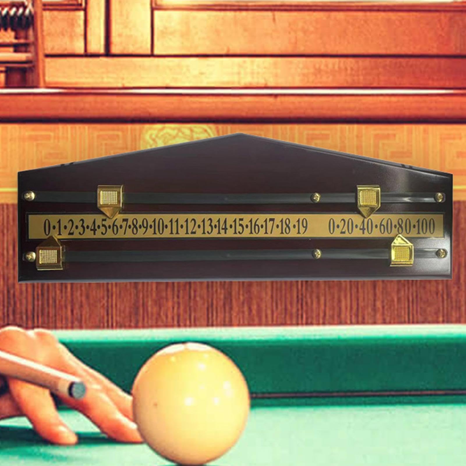 Compteur De Points Vintage Pour Billard Snooker - Bois Et Métal - 70 Cm - A4