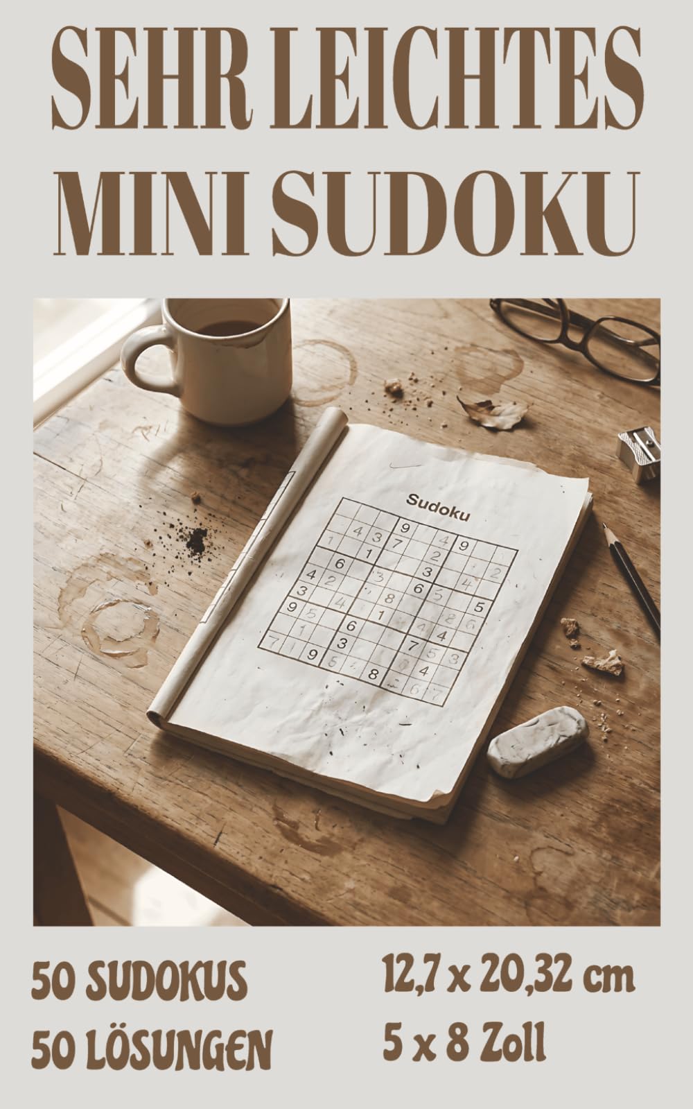 Sehr leichtes Mini-Sudoku: 50 einfache Sudokus mit 50 Lösungen für unterwegs