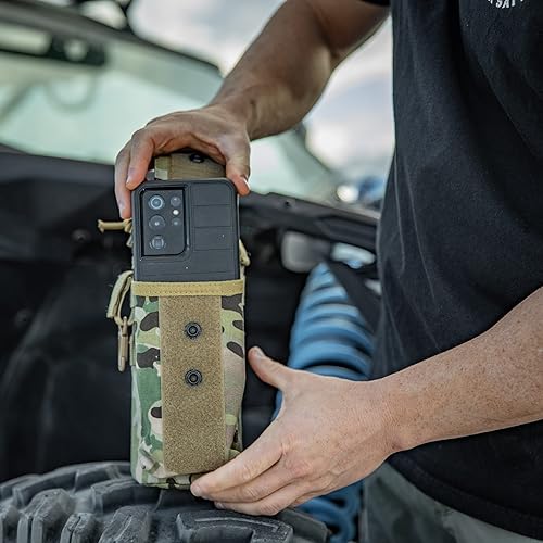 Miniatura 3 de Iron Infidel Battle Bottle - Botella de agua aislada de 32 onzas con tapa de popote y tapa para beber, frasco táctico de metal de acero inoxidable