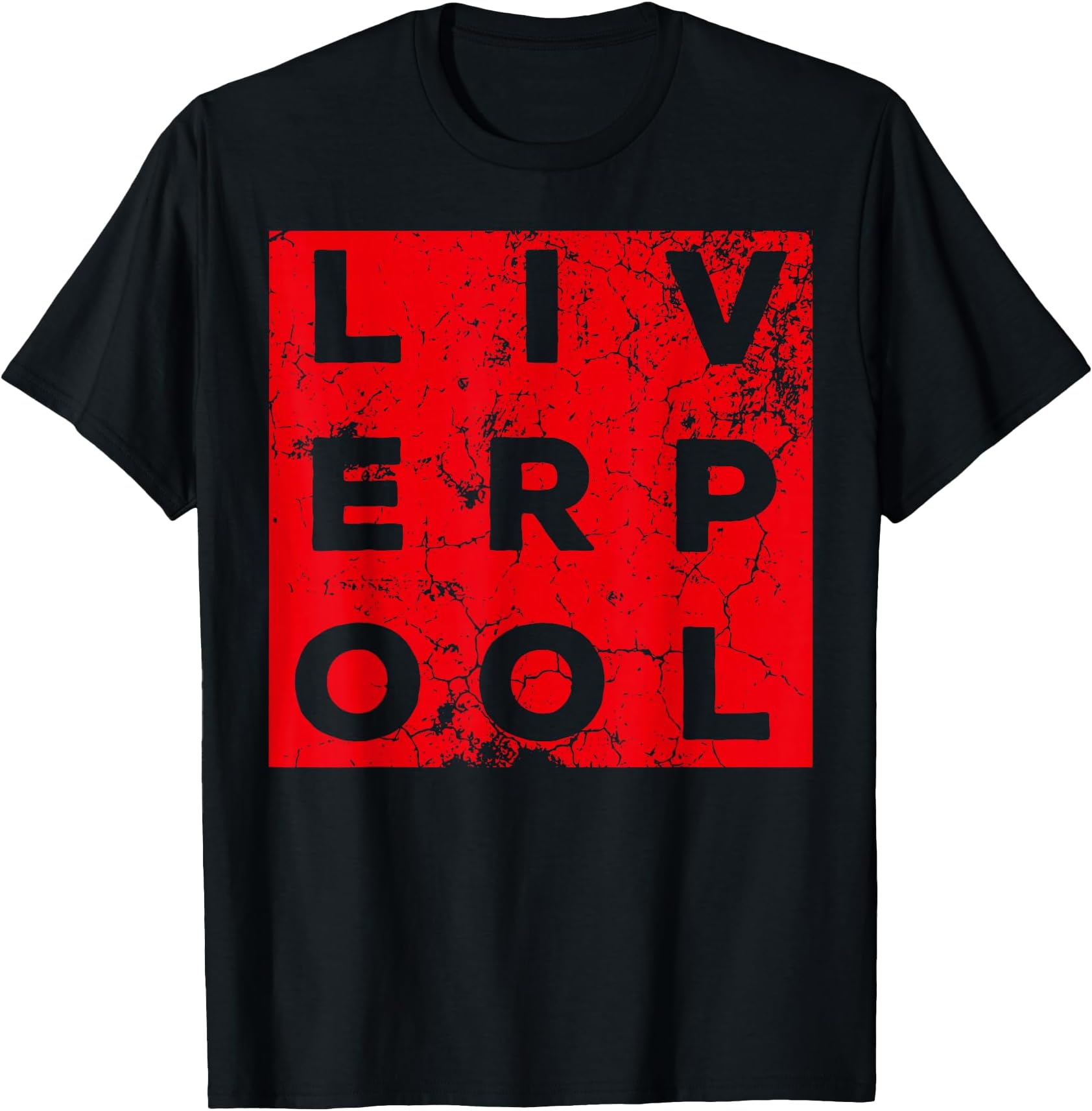 Cool Retro Grunge Vintage Look Liverpool Shirt Gift T-Shirt