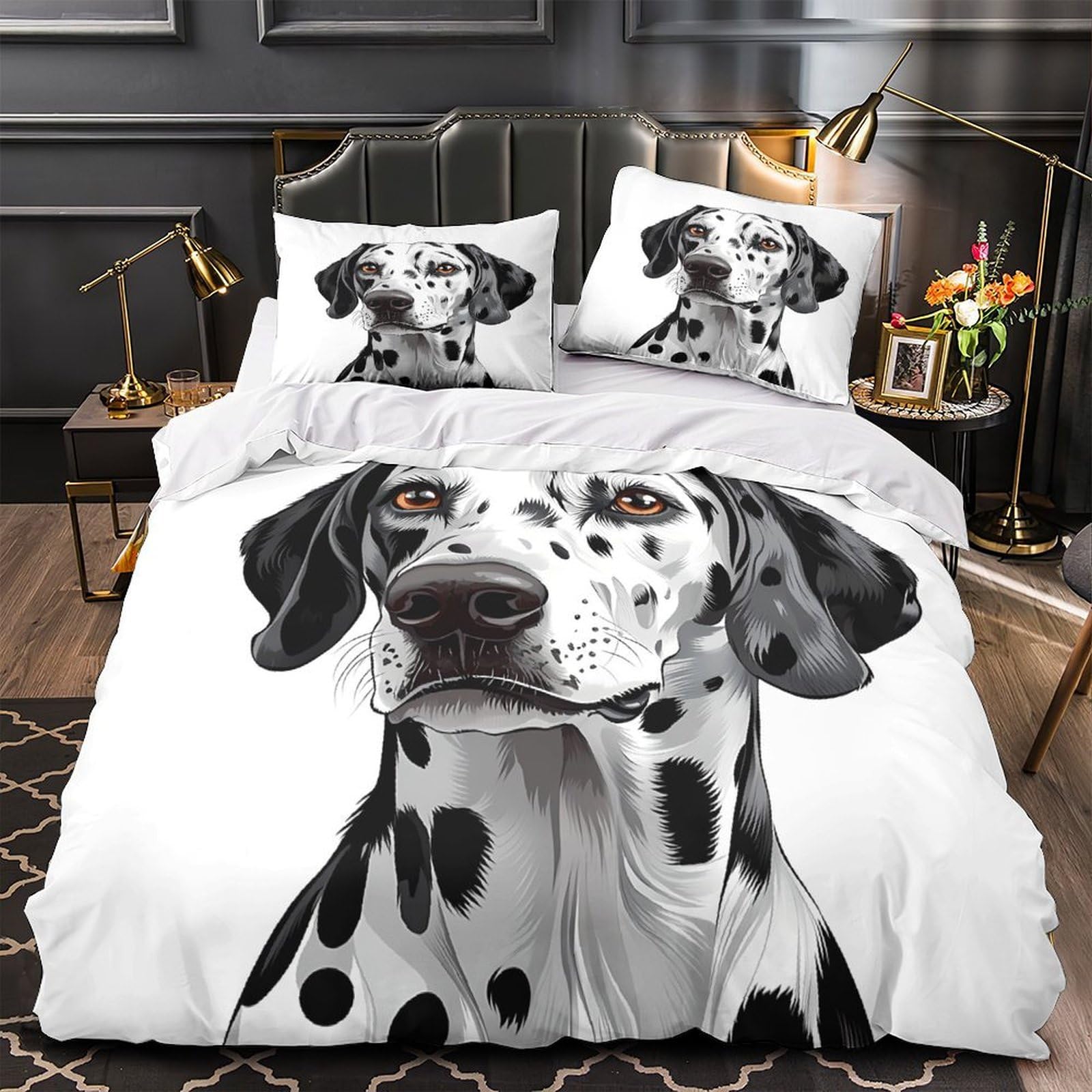 Housse de couette Teckels hypoallergénique et respirante en microfibre douce