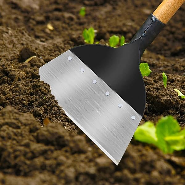 Pelle de Nettoyage de Jardin Multifonction, Multifonctionnelle Outil de Désherbage,Pelle Jardinage,Convient pour Désherber, Pelleter la Neige, Nettoyer Les Fermes (21cm) - 1