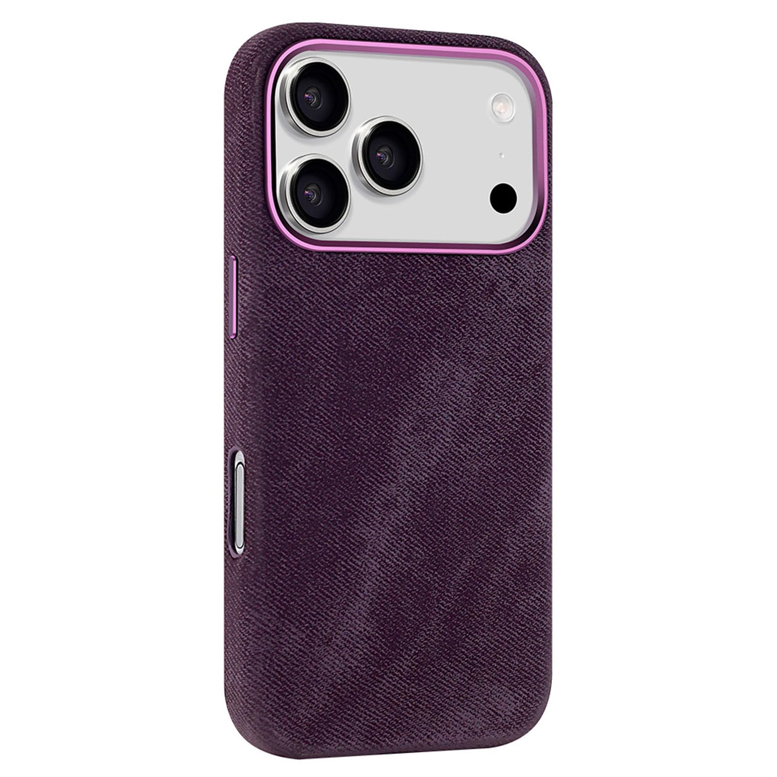 Coque iPhone 17 Pro violette résolvant les risques de chute grâce au cuir anti-choc