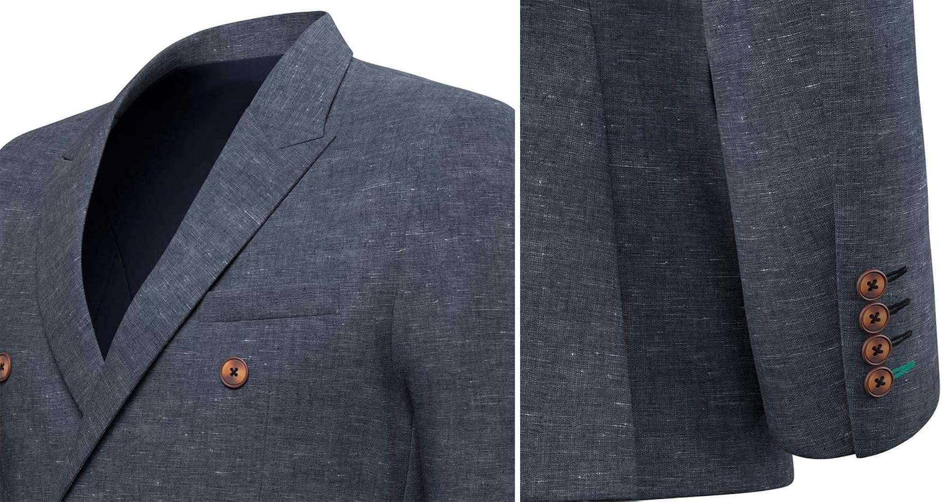 ジャケット・アウター CoiWIRROW / Banboo linen  over coat Qrkoda Men's Linen Suit Coat Summer Party Beach Wedding Blazer