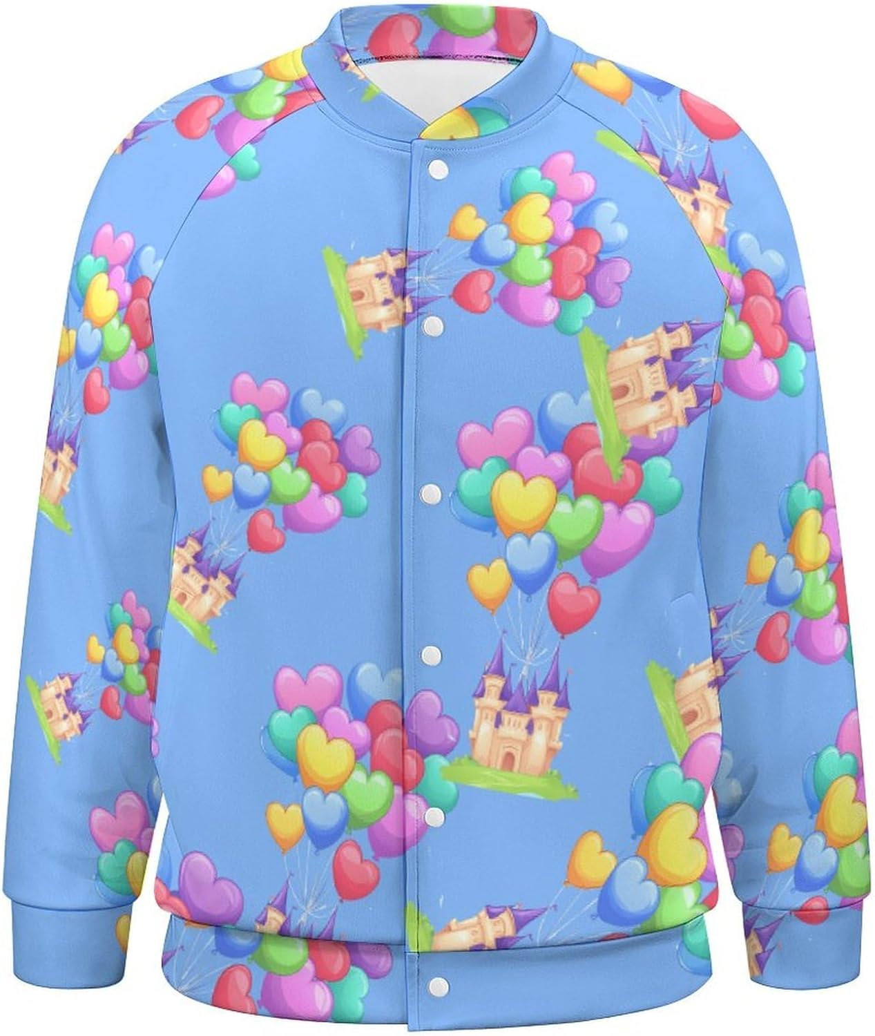 Castle Kingdom Baseball Jacket Casual Sportswear Bomber Jacket Coat for Men Women