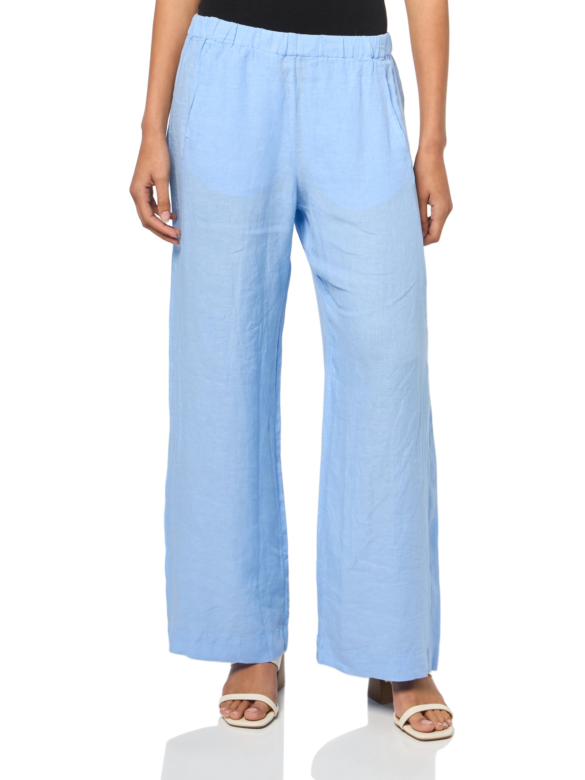 Velvet by Graham Spencer Womens Stephanie Woven Linen Pants by Cleo Wade