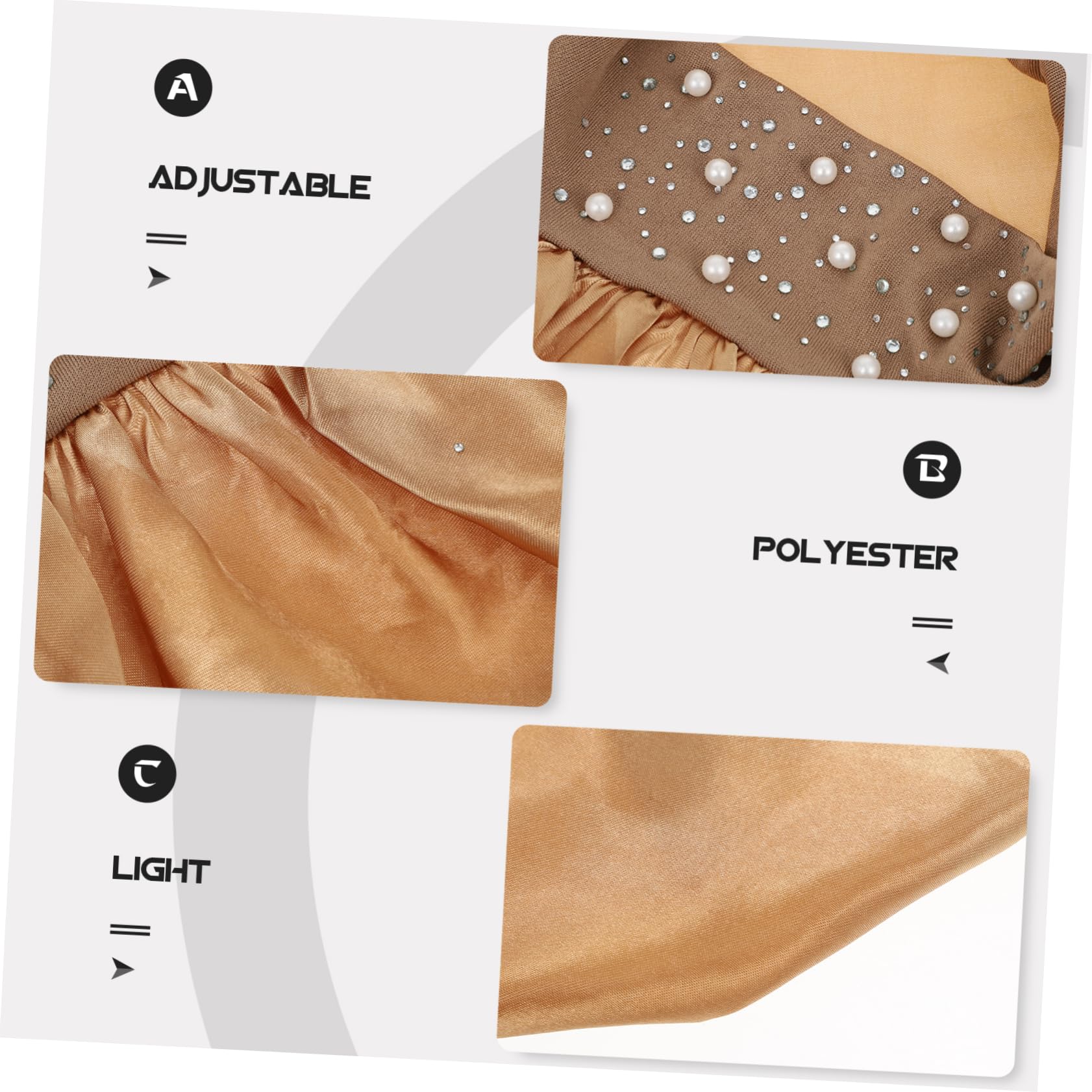 FRCOLOR 8stücke Goldene Satin Duschhaube Für Damen Wasserdichte Badekappe Elastische Haarhaube Für Makeup Reinigung Und Baden