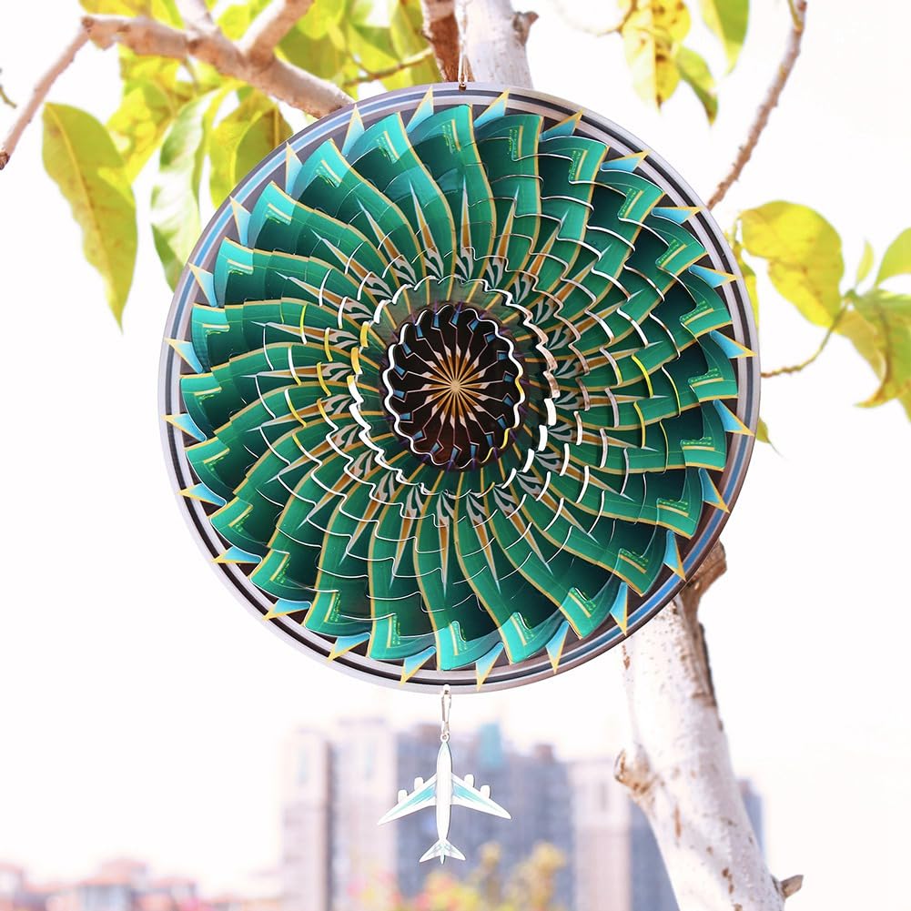 Aoedelyart Animazioni 3D Butterfly Wind Spinner per cortile e giardino, 30,5 cm, decorazione da giardino, scultura a vento in metallo cinetico per donne, mamma, nonna, moglie, decorazione da giardino