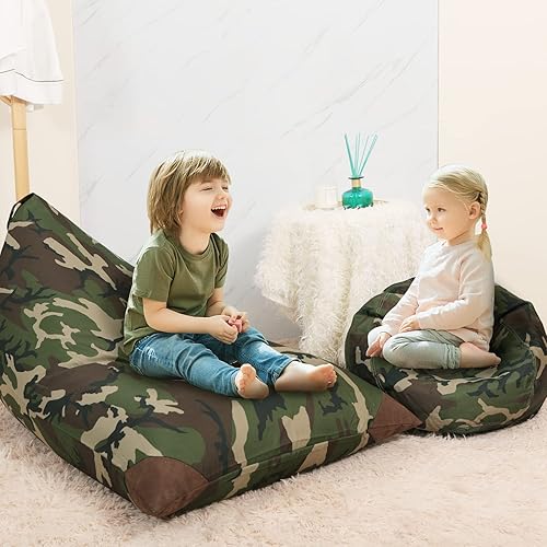 Miniatura 2 de LUCKYBOY Stuffed Animal Bean Bag Chair Dog kennels, Toy Storage Children's Chair Cover Sack Chair for Kids Beds for pets,Toys or Household Supplies