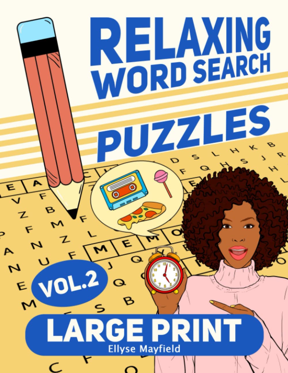 Large Print Relaxing Word Search Puzzles: A Collection of 100 Fun and Relaxing Large Word Find Games for Adults and Seniors (Wordsearch Book)